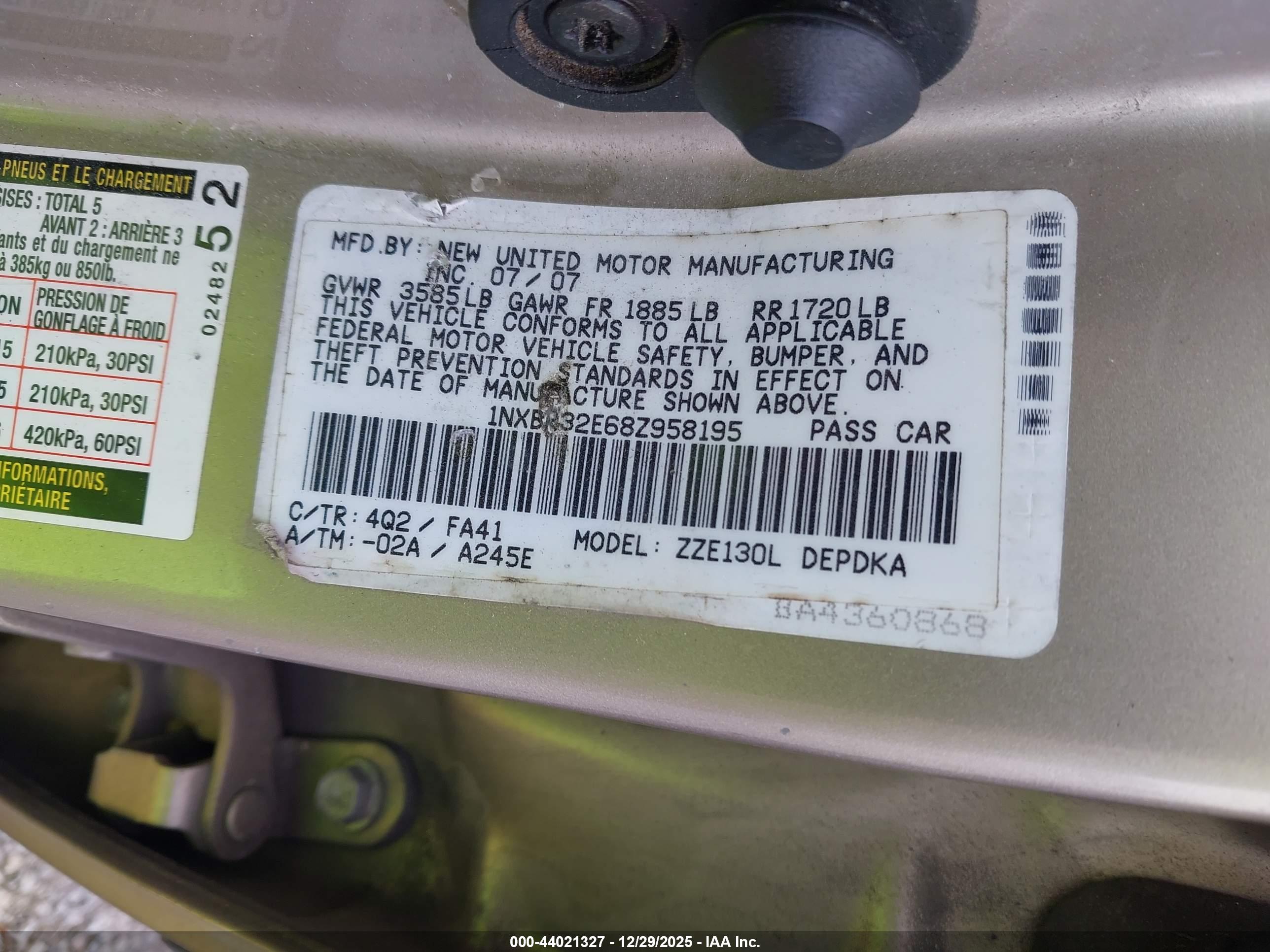 TOYOTA COROLLA image 9