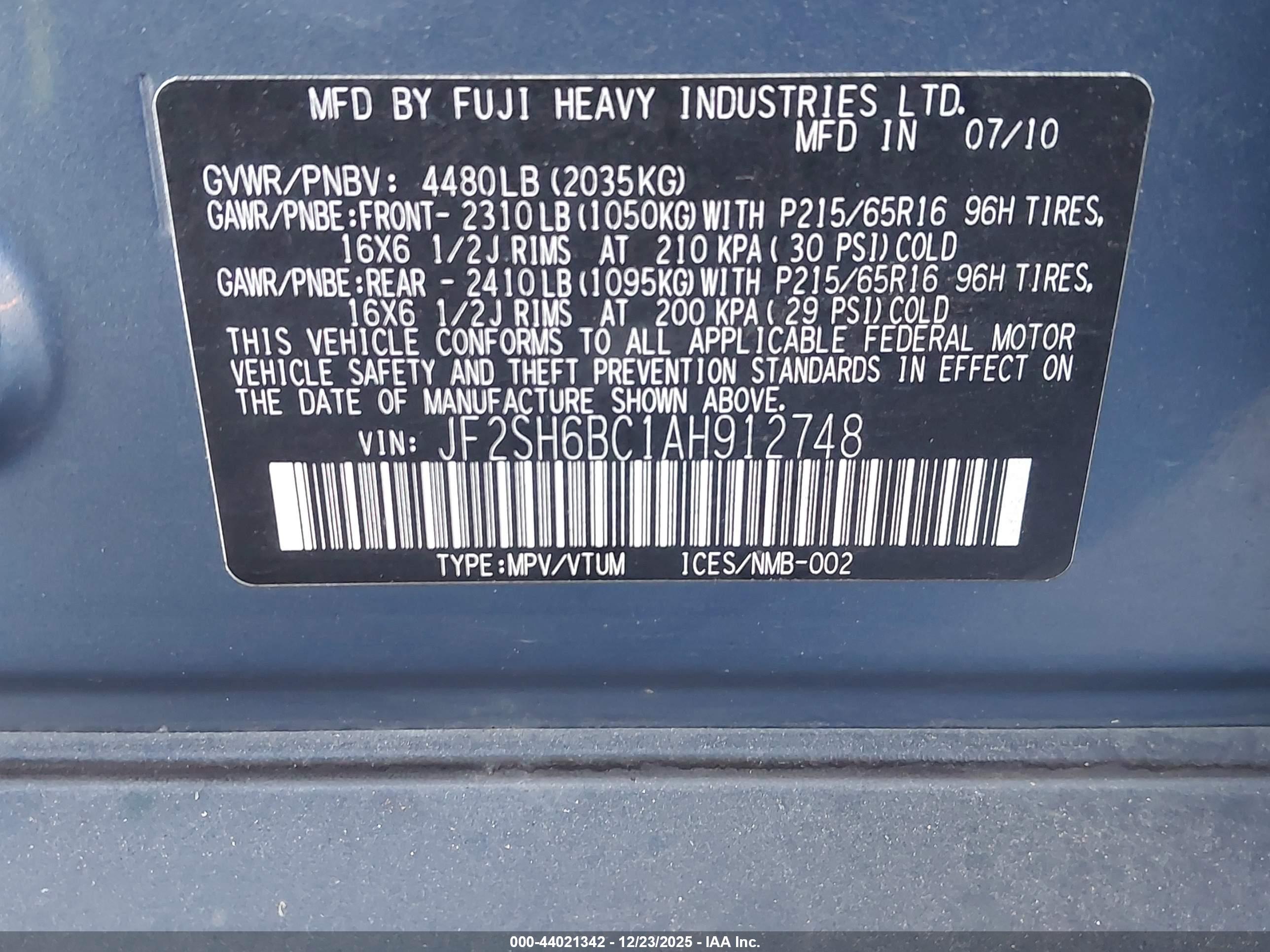 SUBARU FORESTER image 9