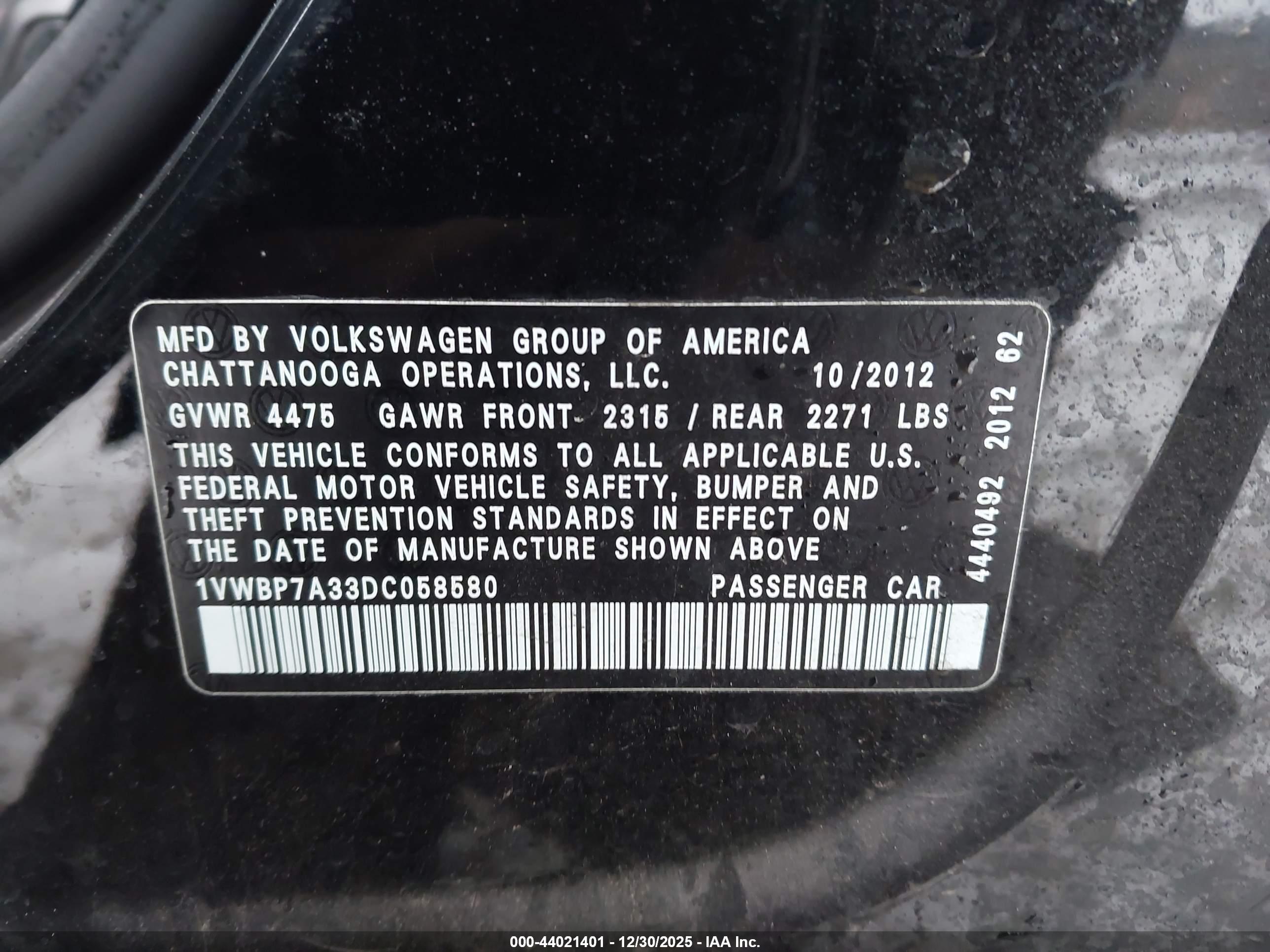 VOLKSWAGEN PASSAT image 9