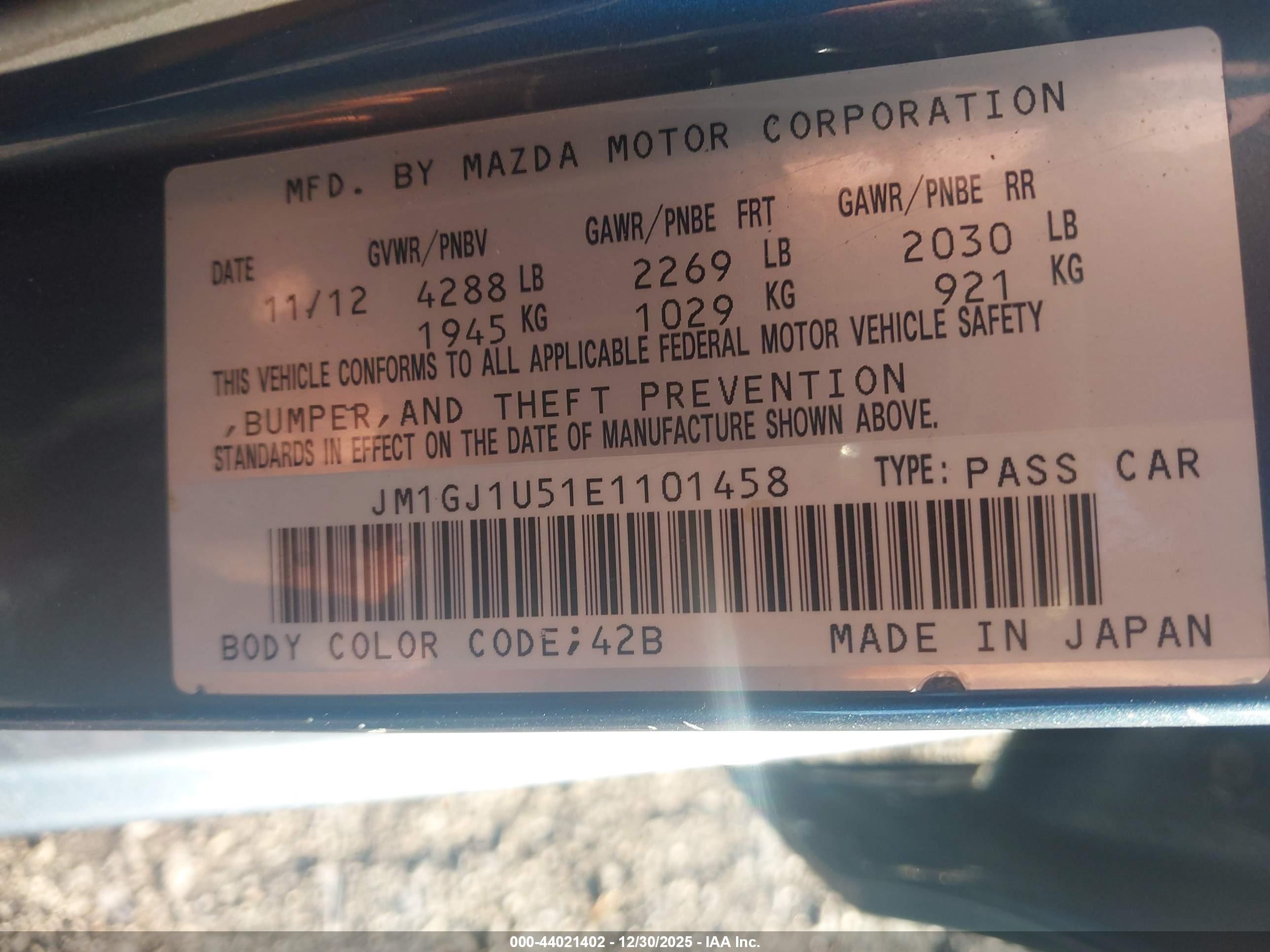 MAZDA MAZDA6 image 9