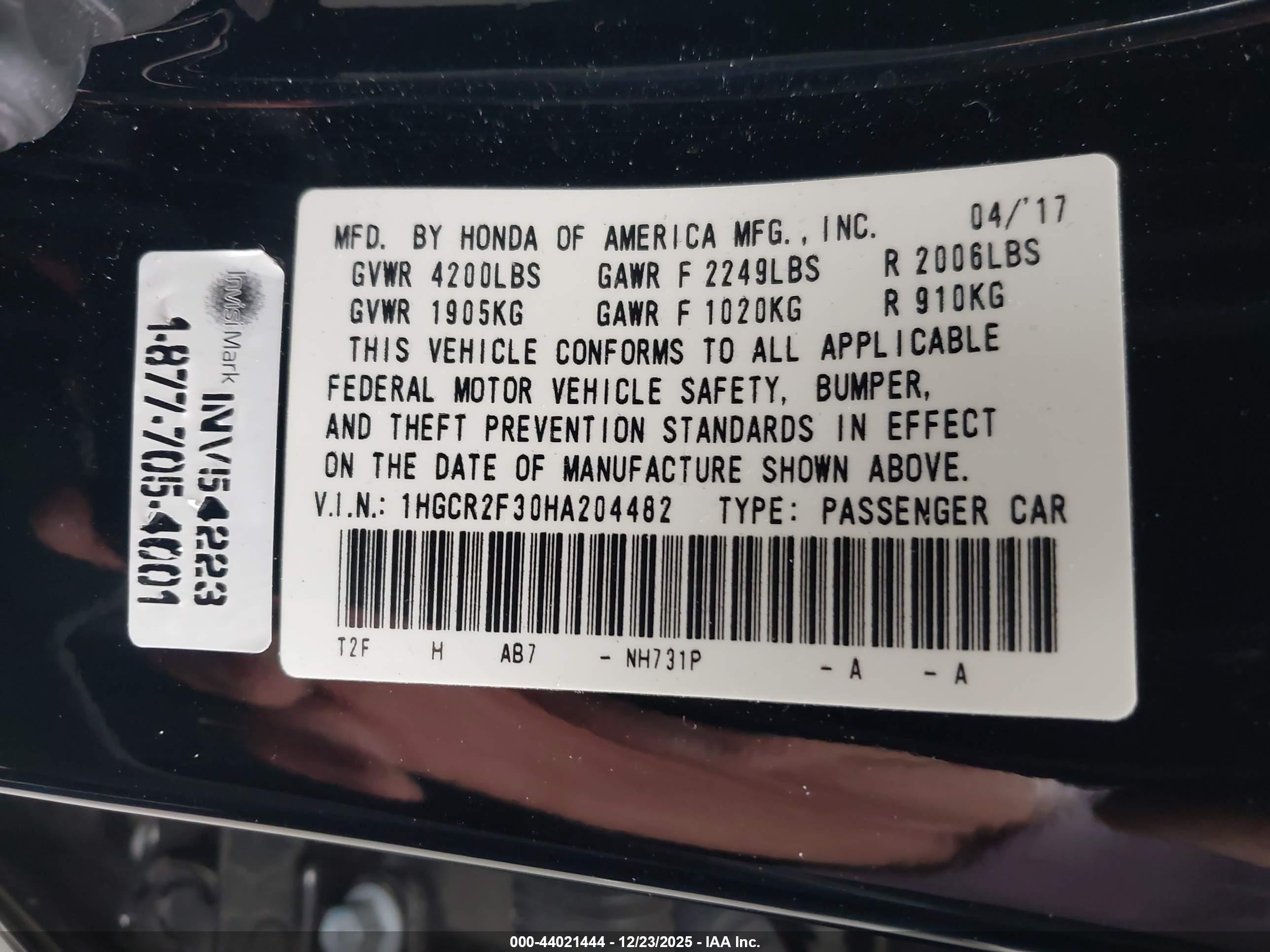 HONDA ACCORD image 9