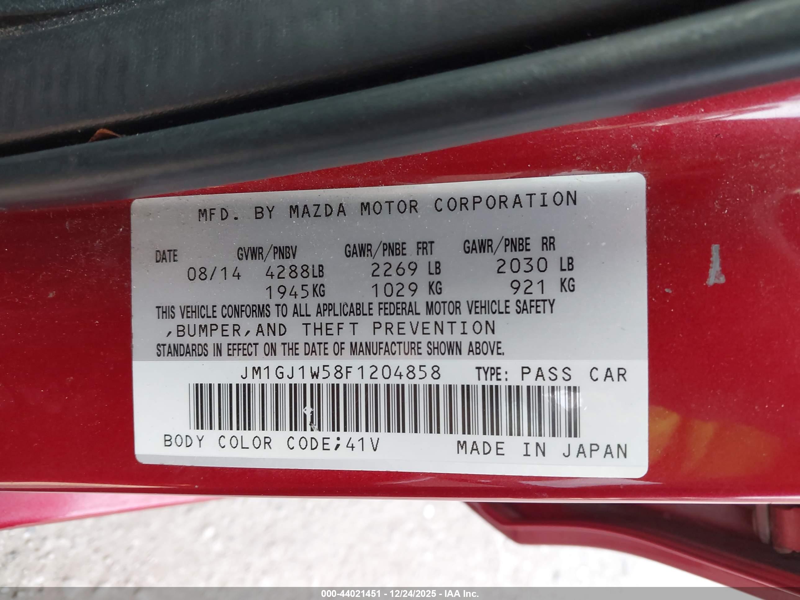 MAZDA MAZDA6 image 9