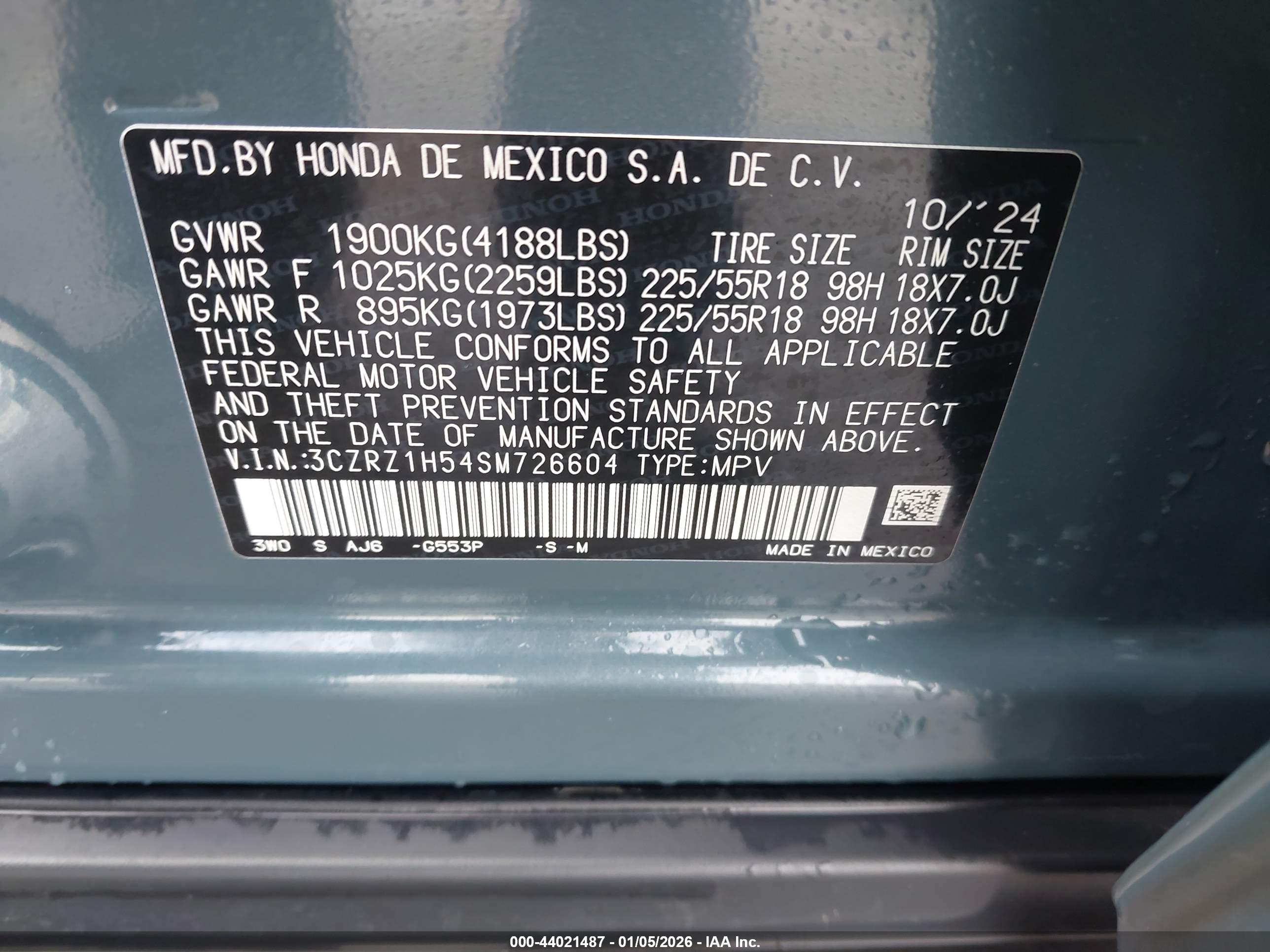 HONDA HR-V image 9