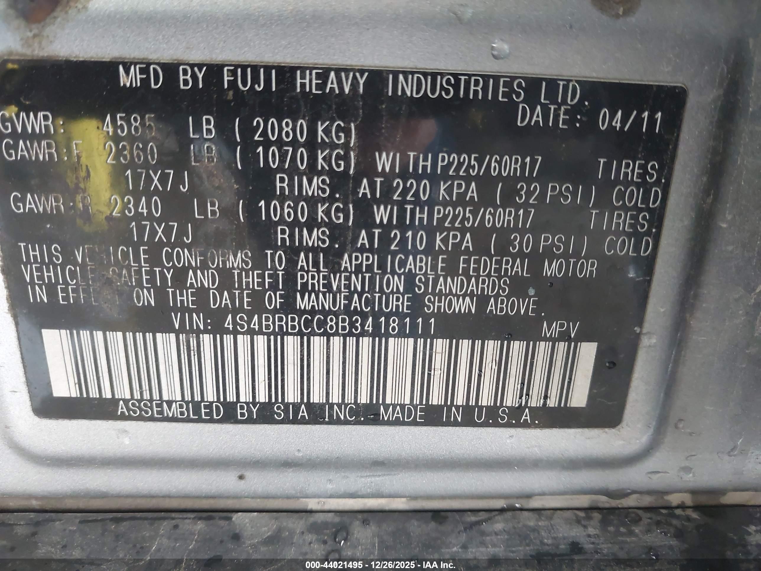 SUBARU OUTBACK image 9