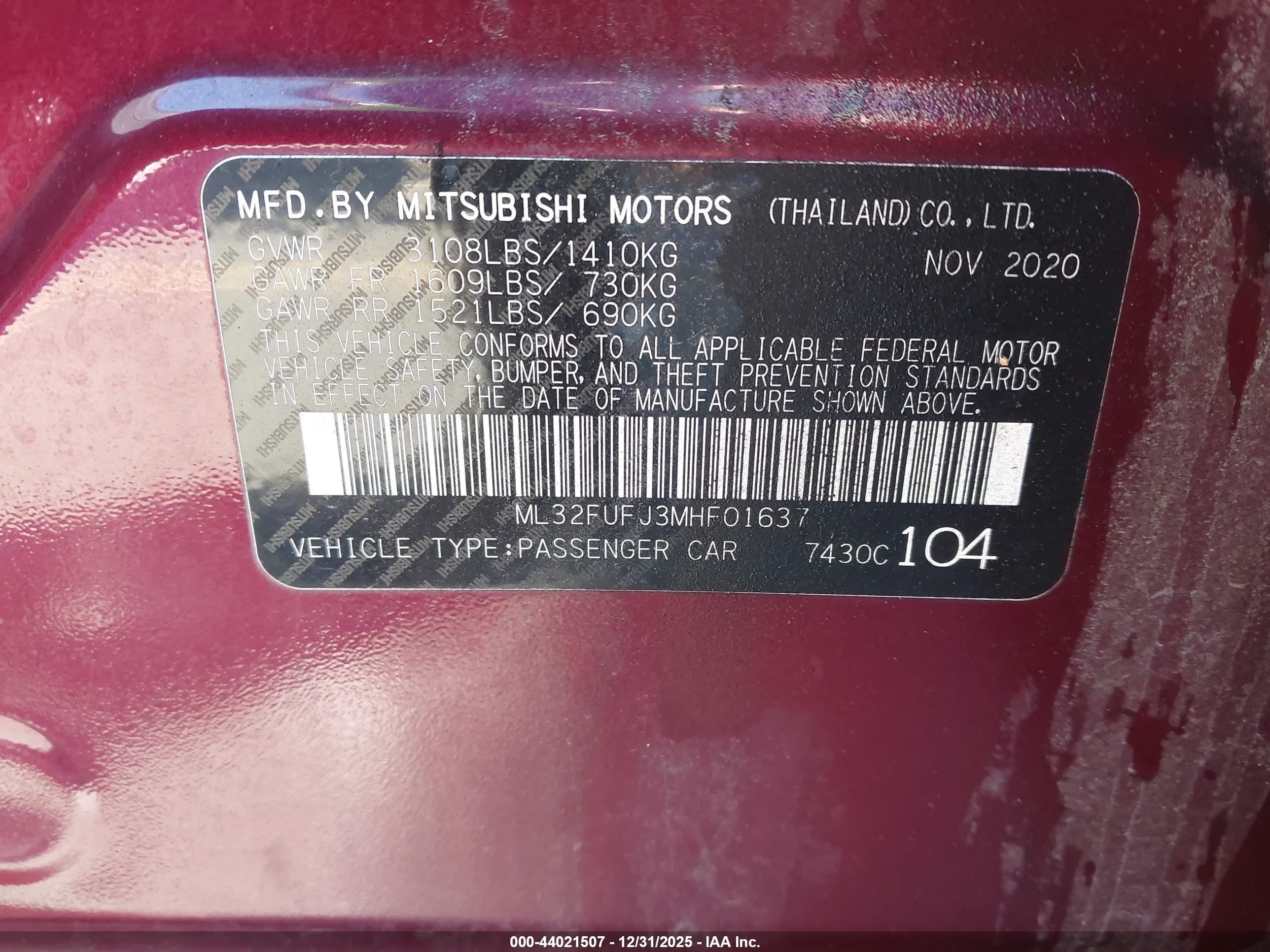 MITSUBISHI MIRAGE image 9
