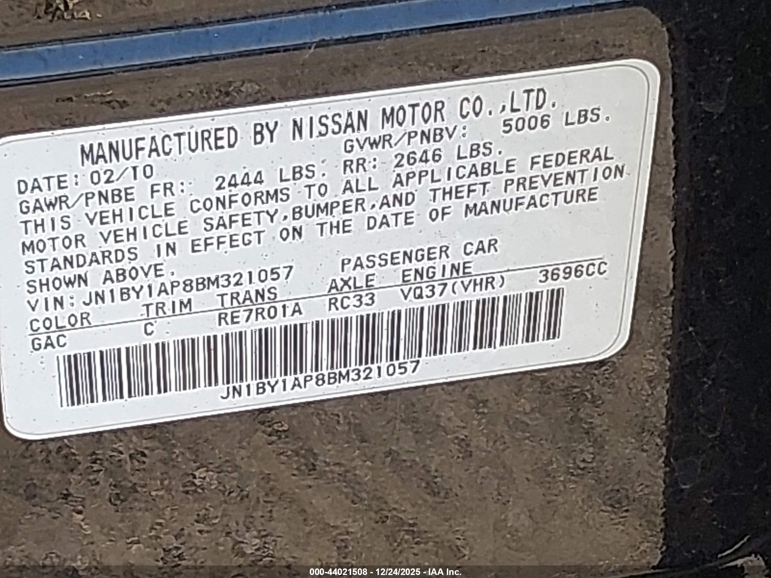 INFINITI M37 image 9