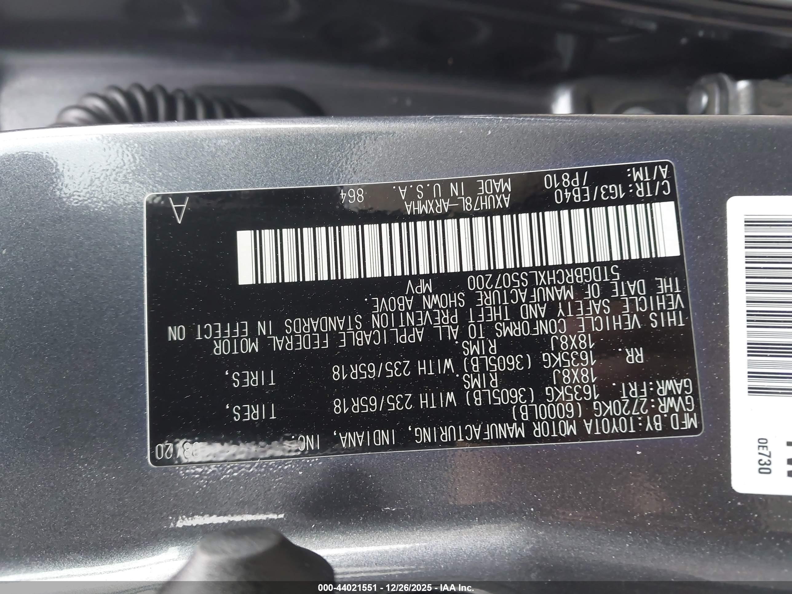TOYOTA HIGHLANDER image 9