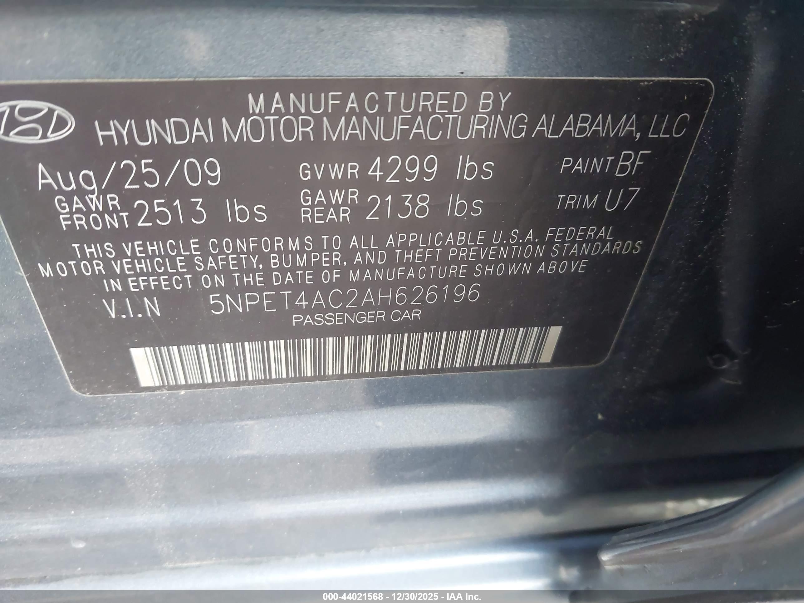 HYUNDAI SONATA image 9