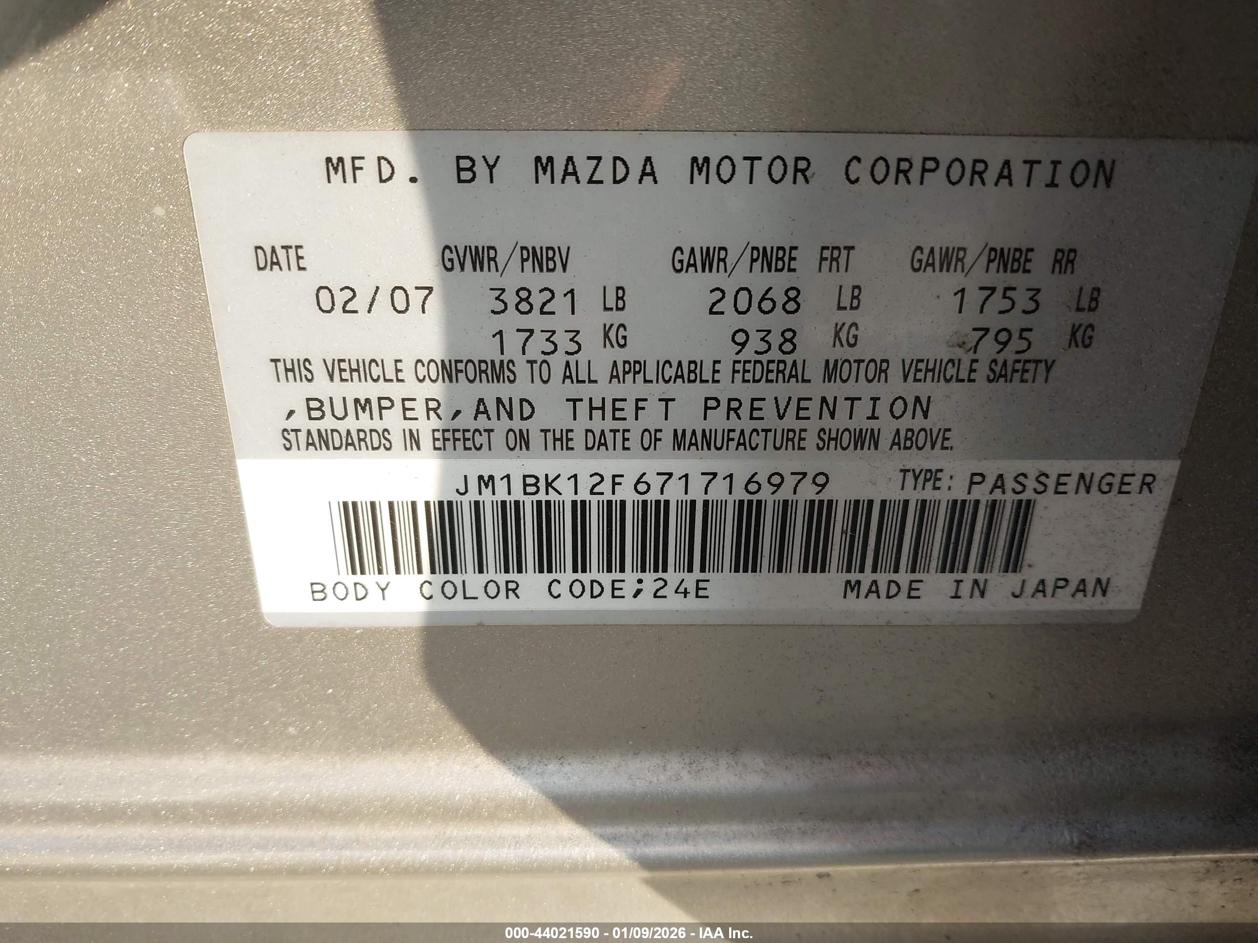 MAZDA MAZDA3 image 9