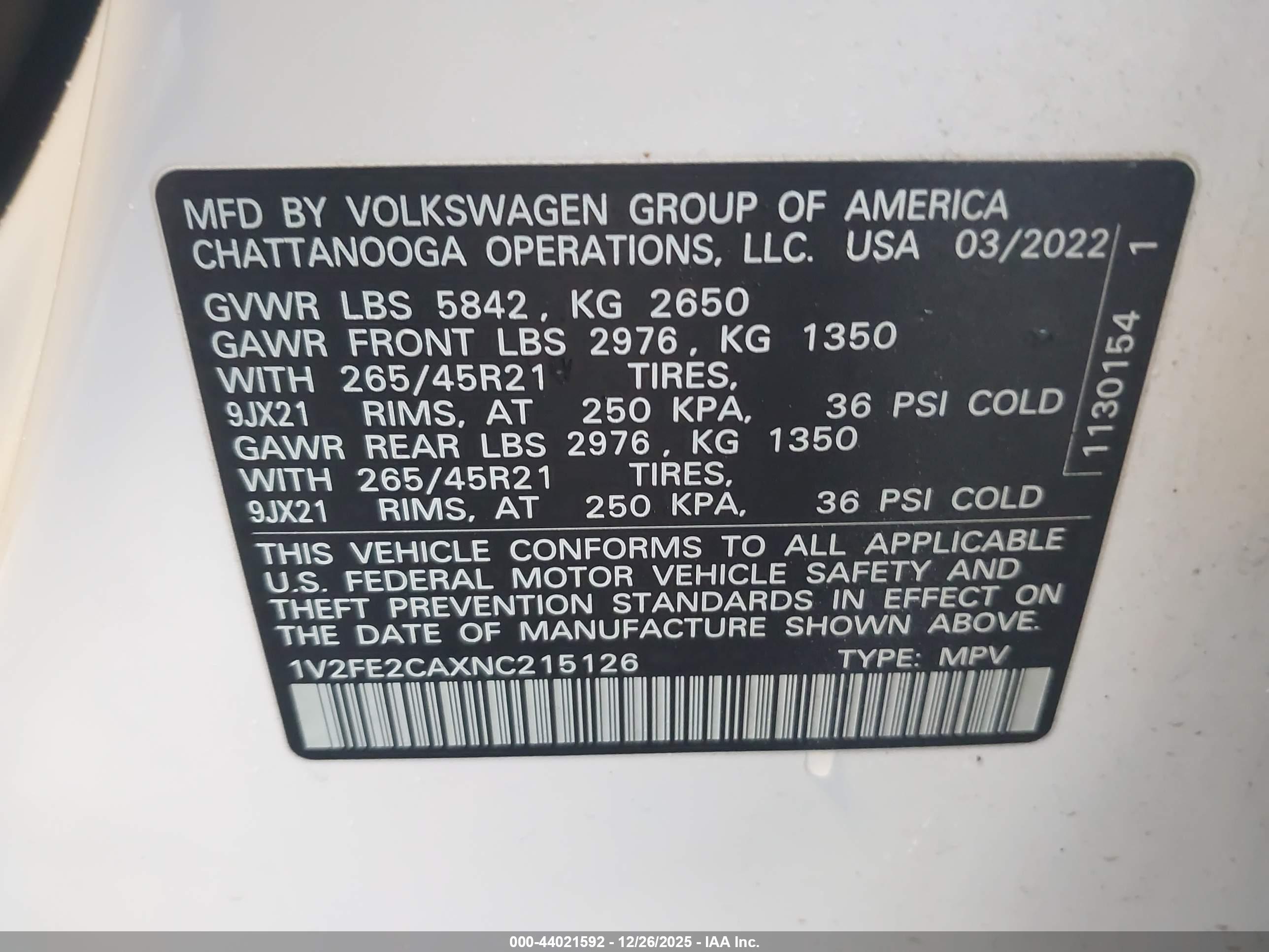VOLKSWAGEN ATLAS image 9