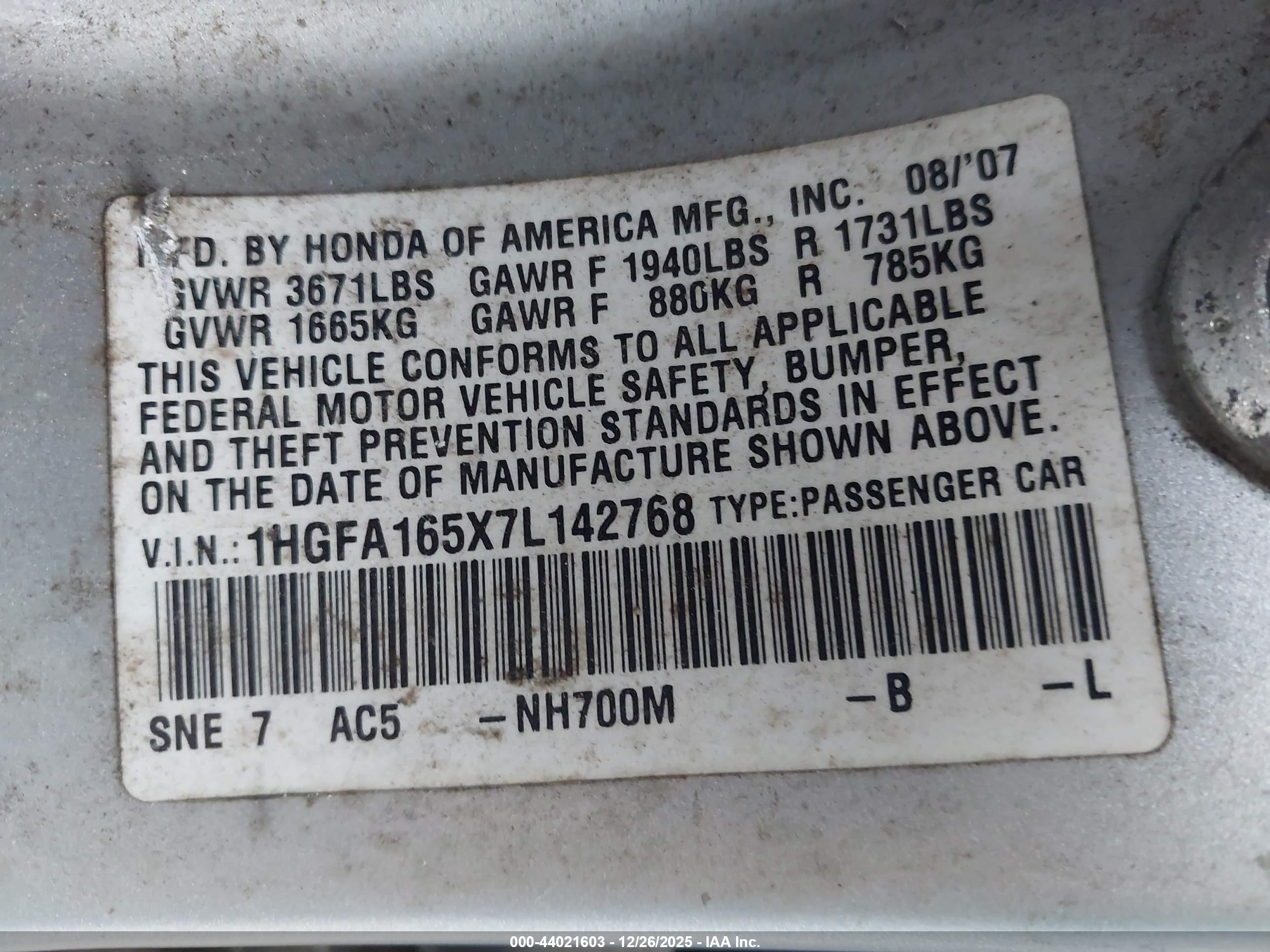 HONDA CIVIC image 9