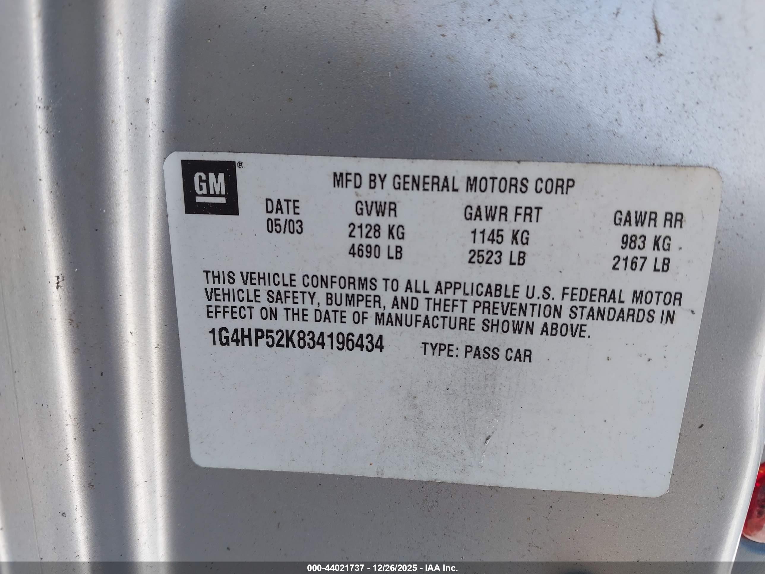 BUICK LESABRE image 9