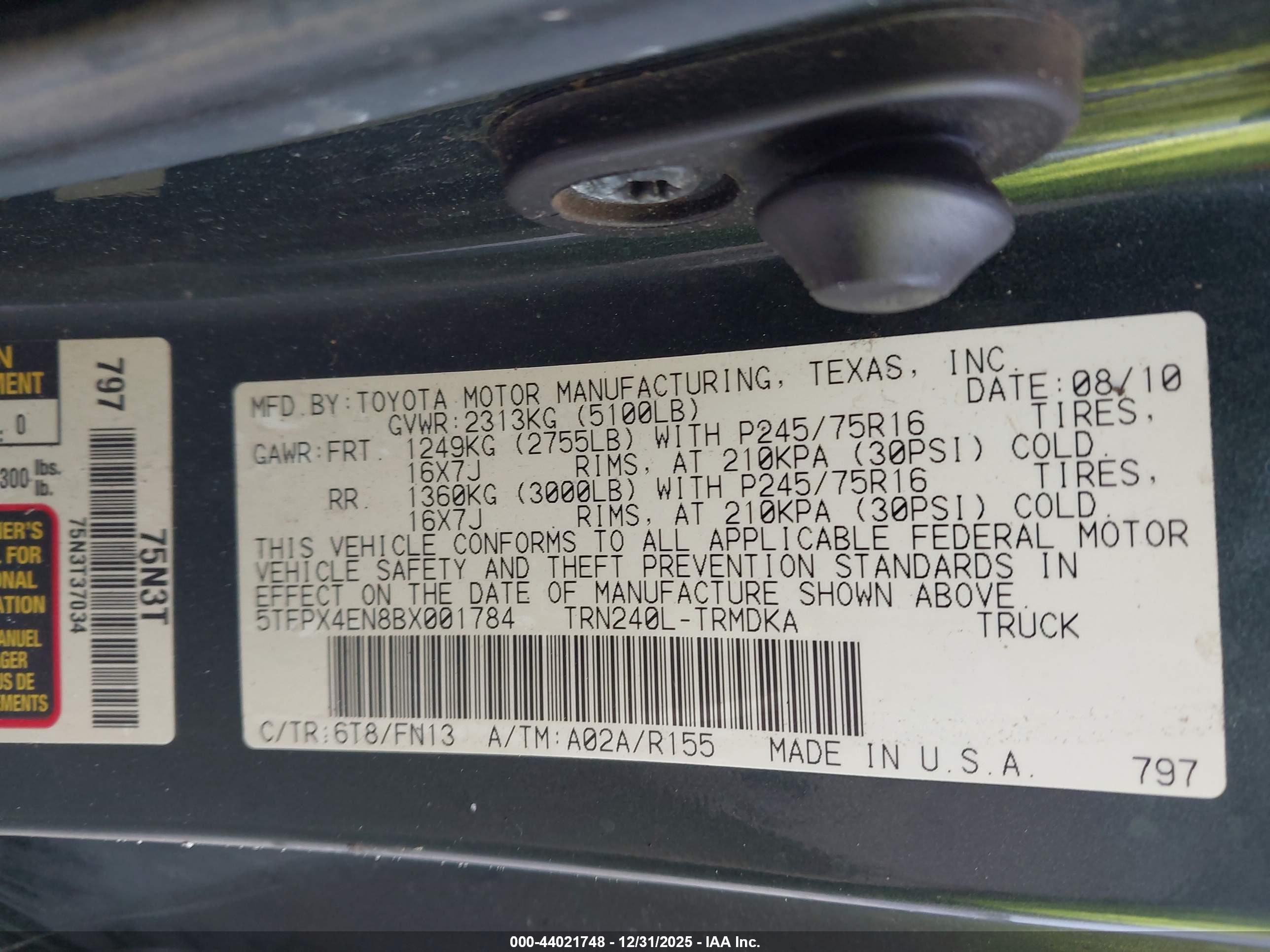 TOYOTA TACOMA image 9