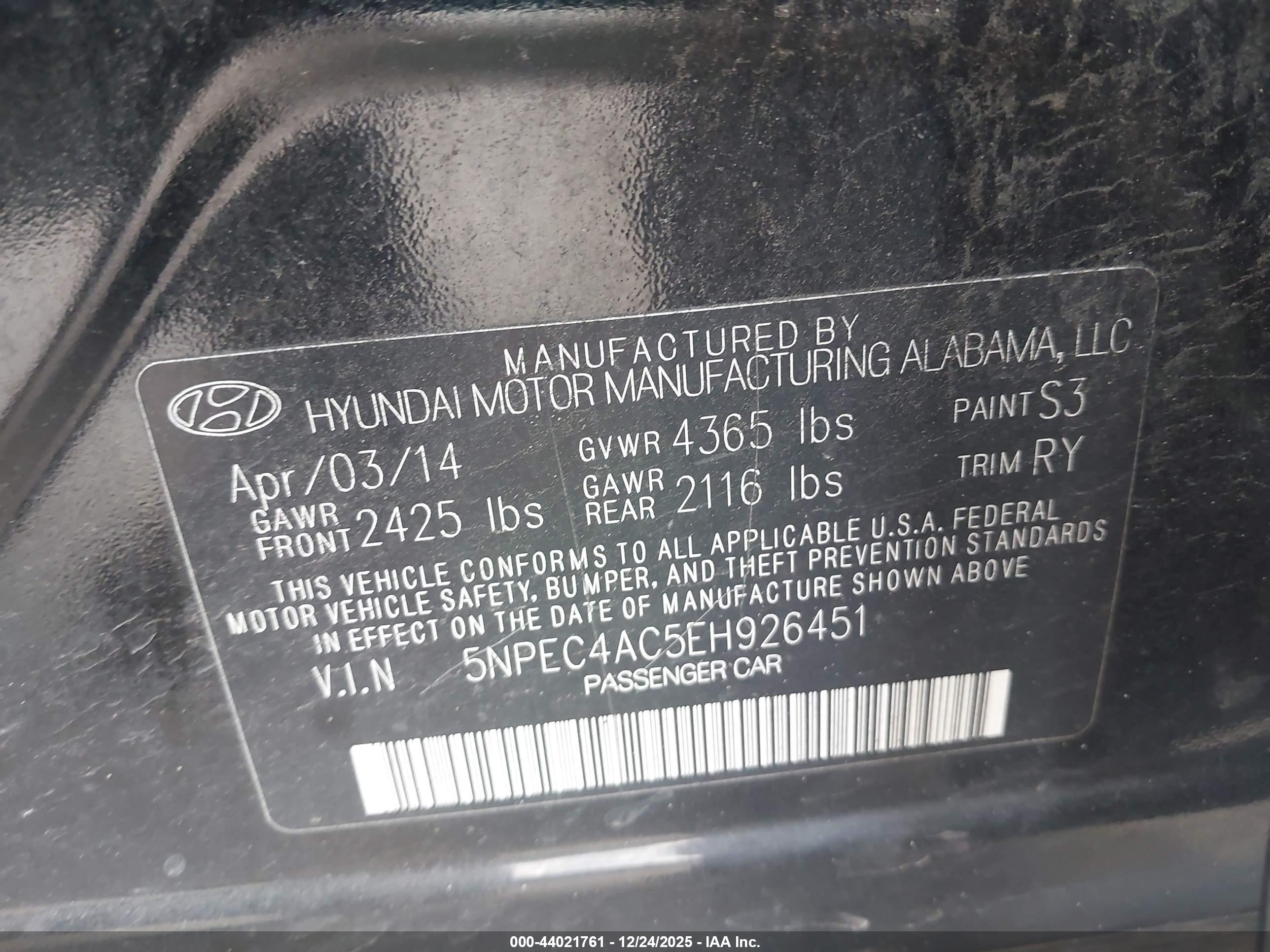 HYUNDAI SONATA image 9