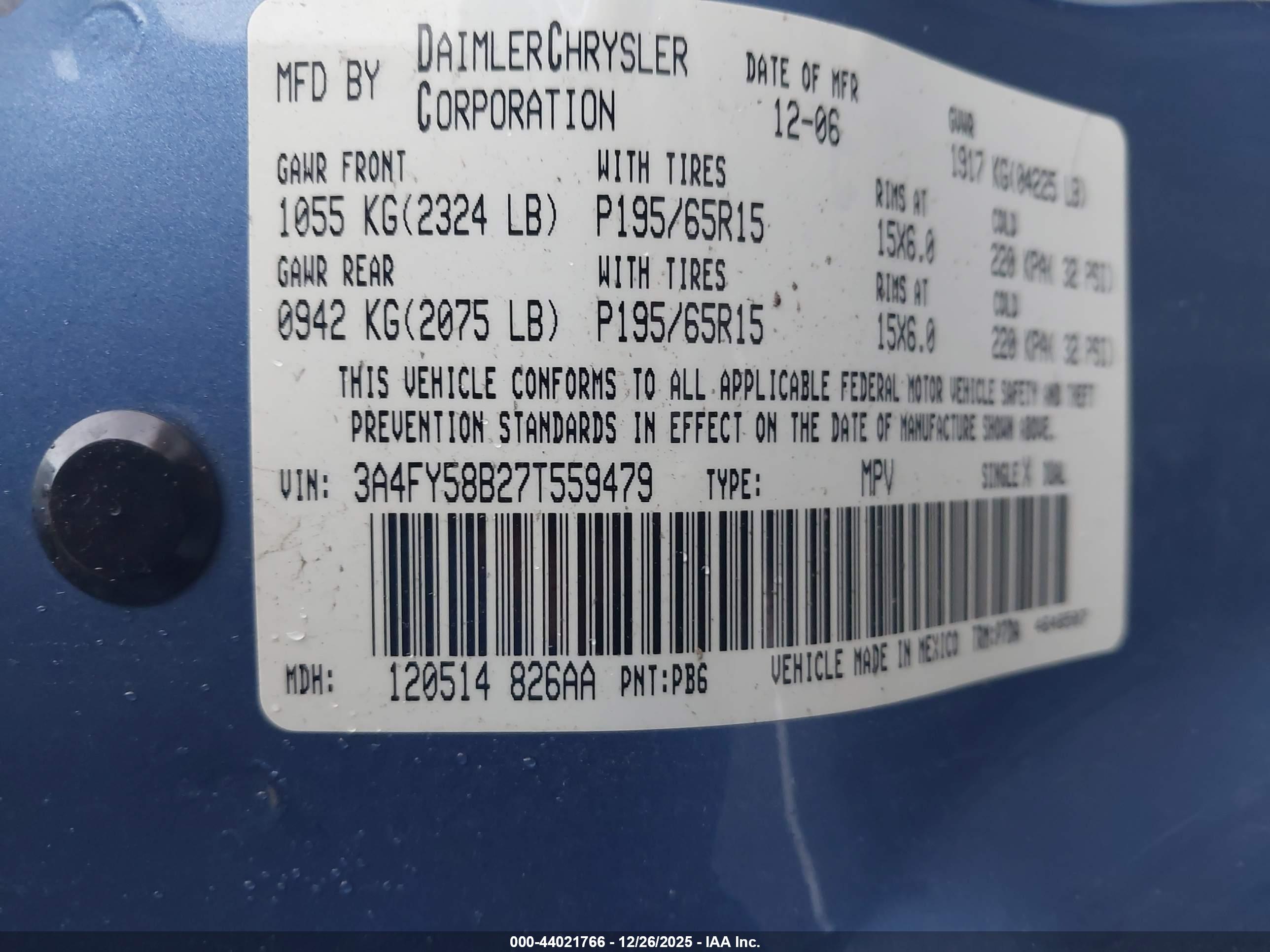 CHRYSLER PT image 9