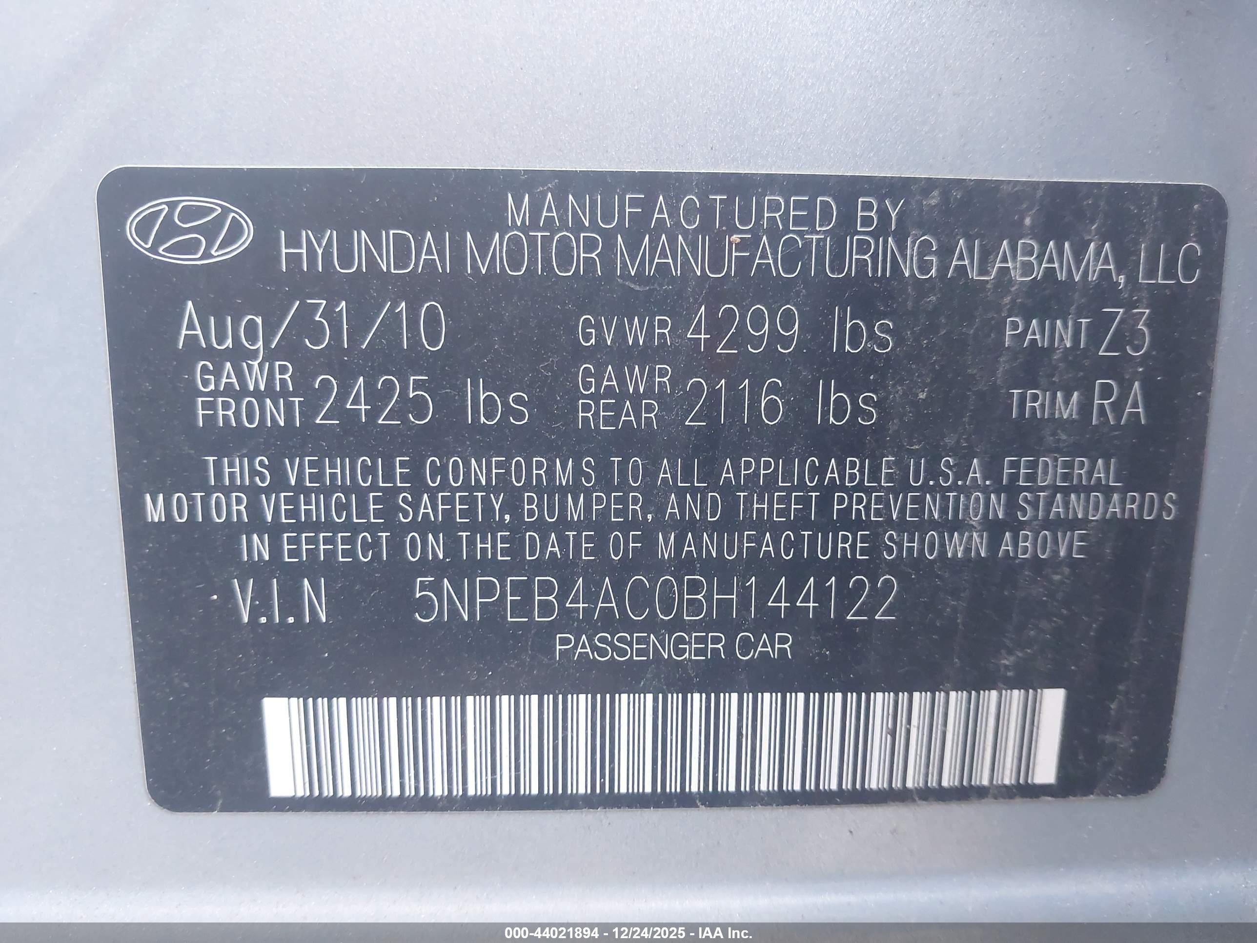 HYUNDAI SONATA image 9