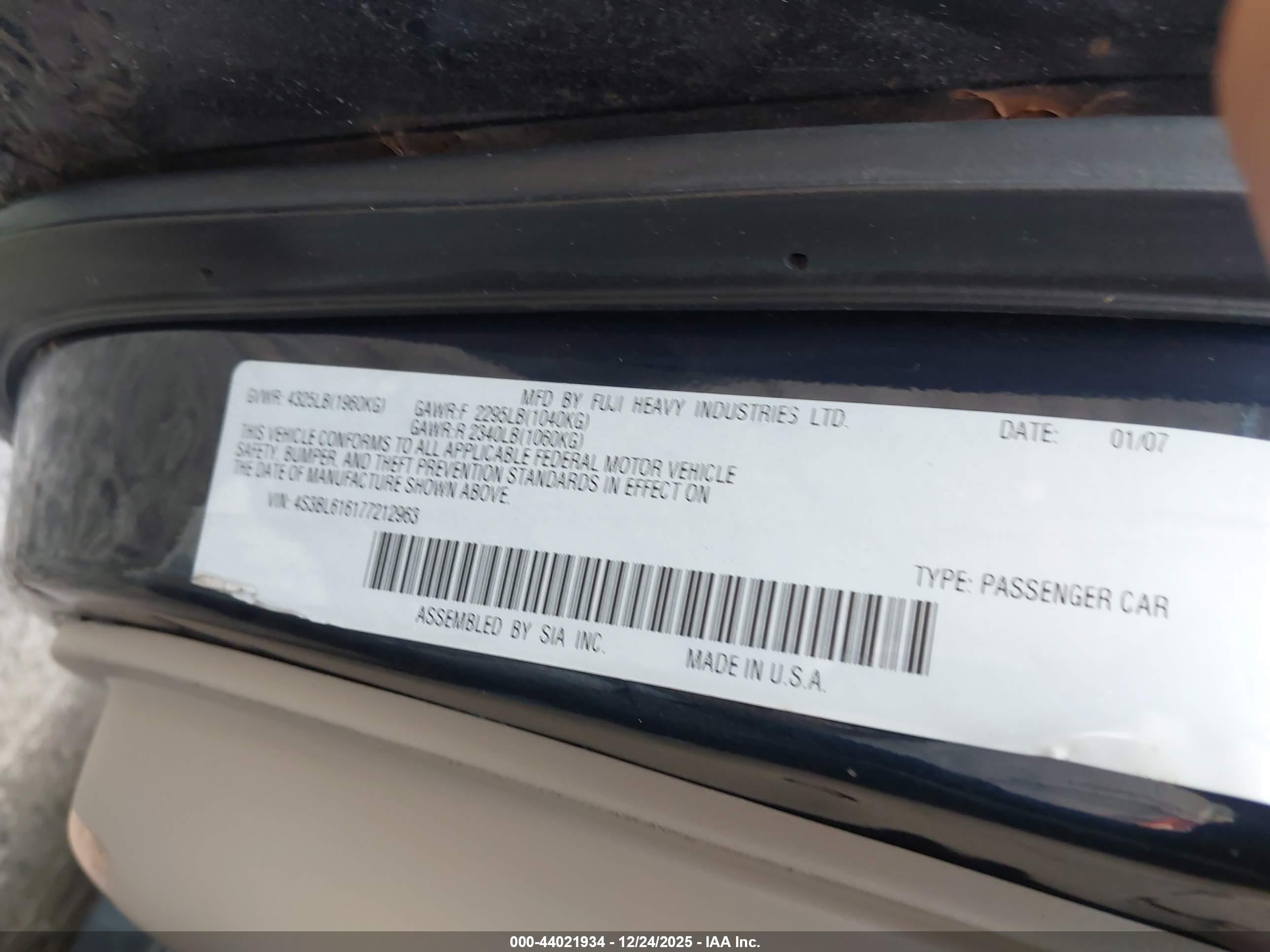 SUBARU LEGACY image 9
