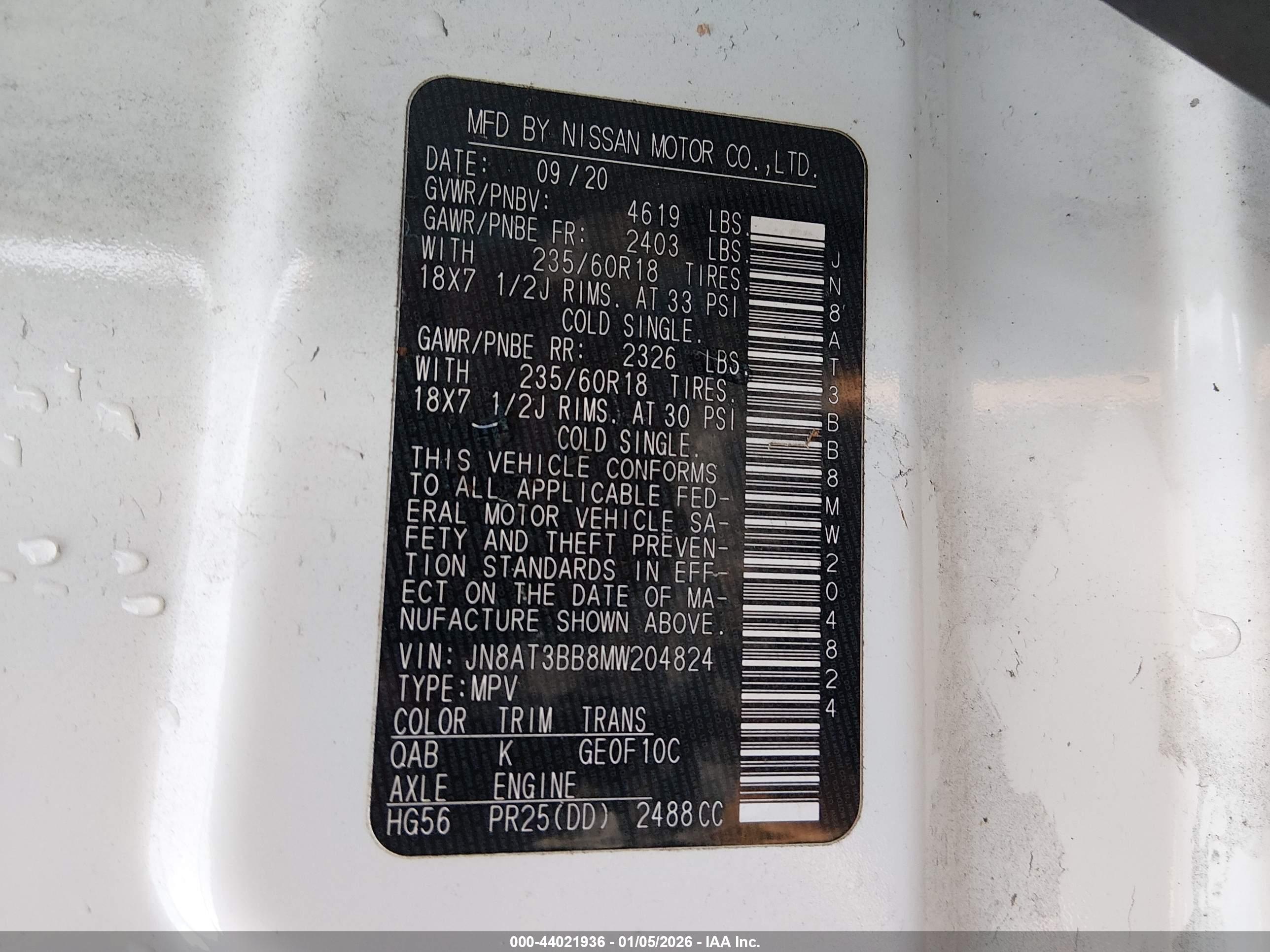 NISSAN ROGUE image 9