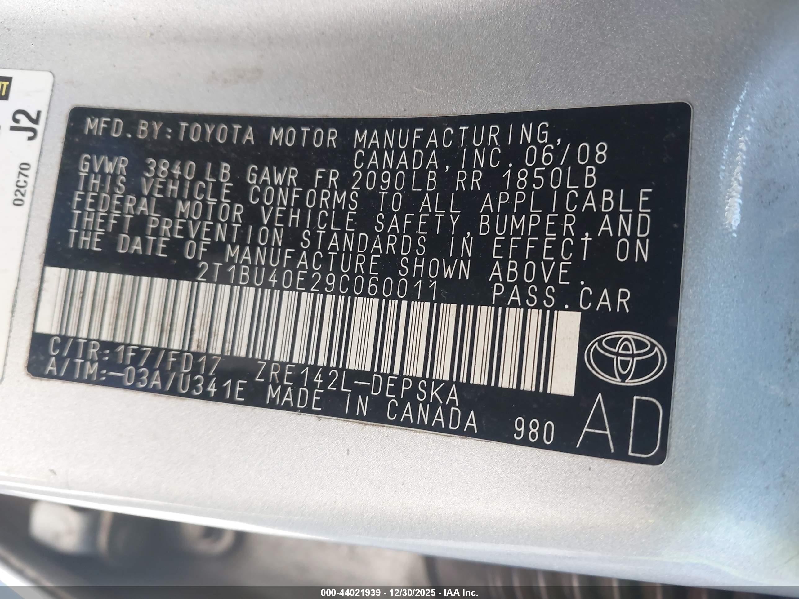 TOYOTA COROLLA image 9