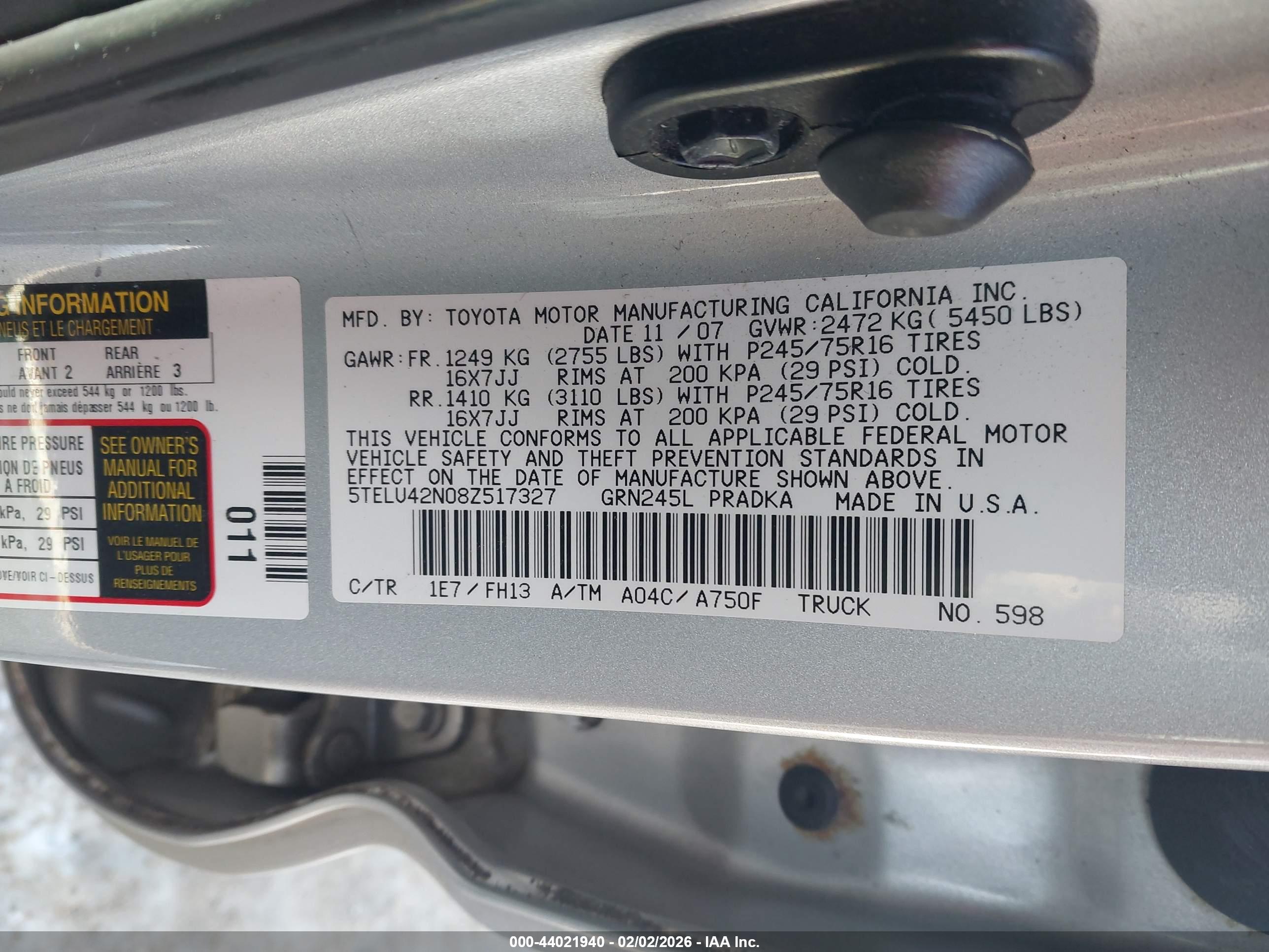 TOYOTA TACOMA image 9