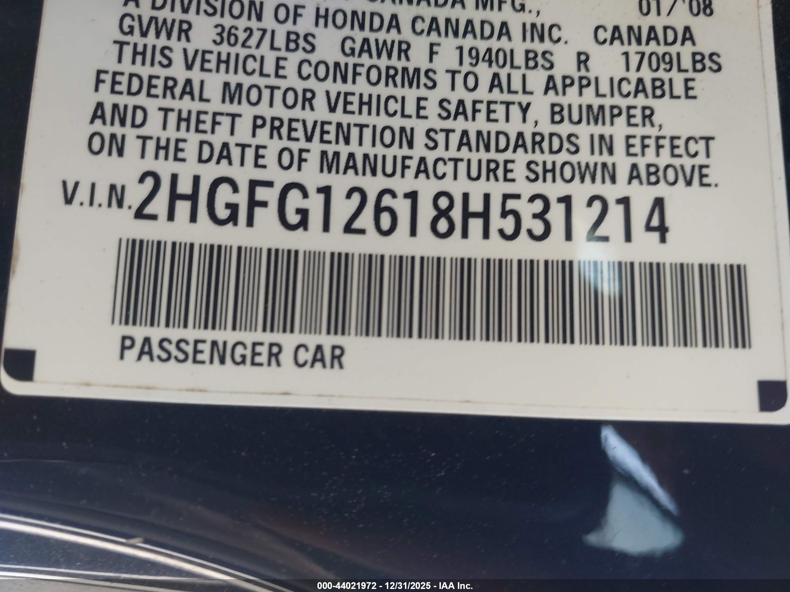 HONDA CIVIC image 9