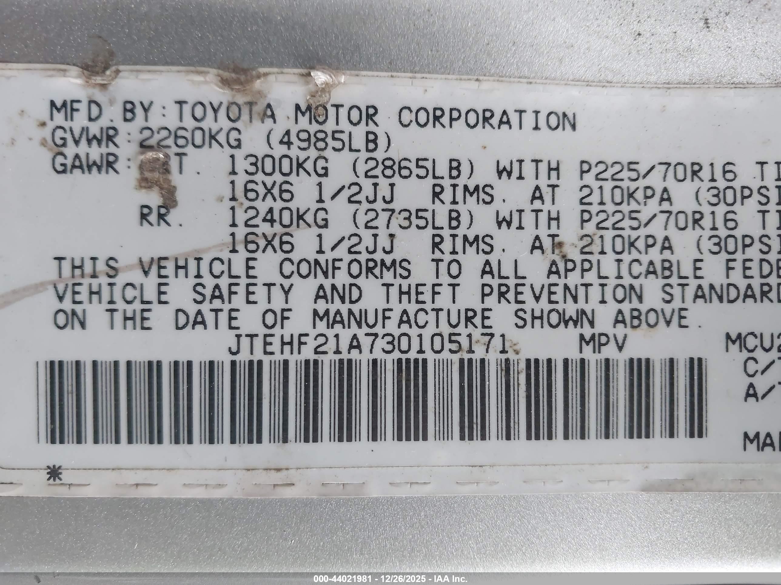 TOYOTA HIGHLANDER image 9