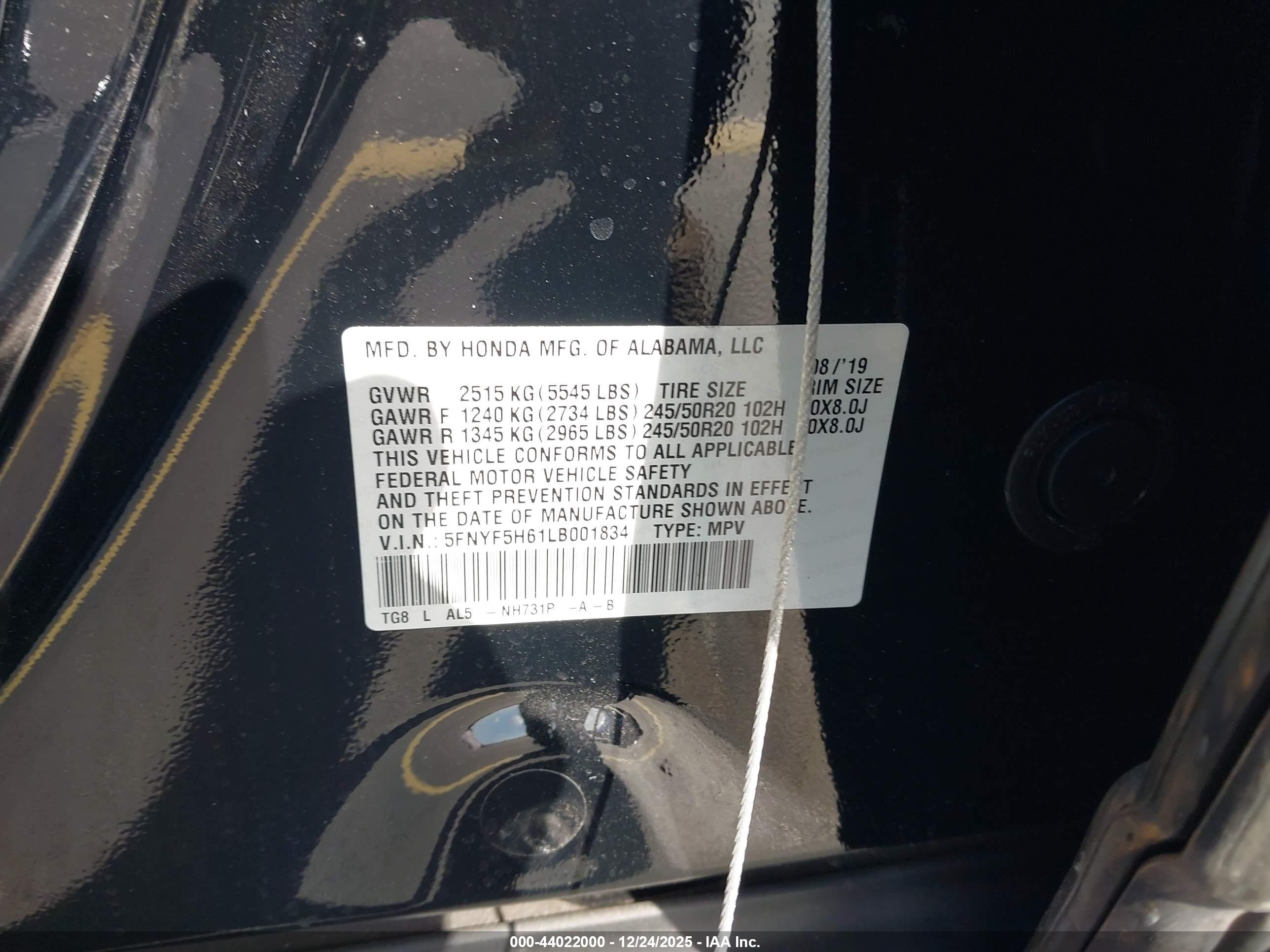 HONDA PILOT image 9