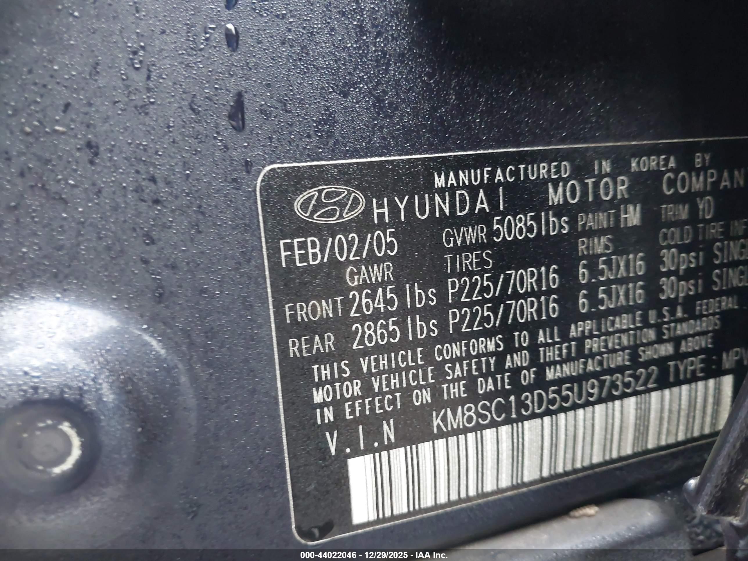 HYUNDAI SANTA image 9