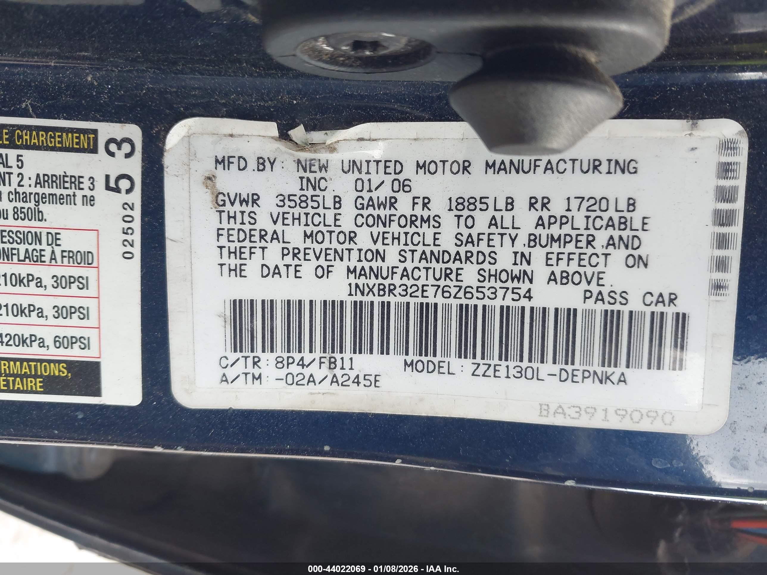 TOYOTA COROLLA image 9