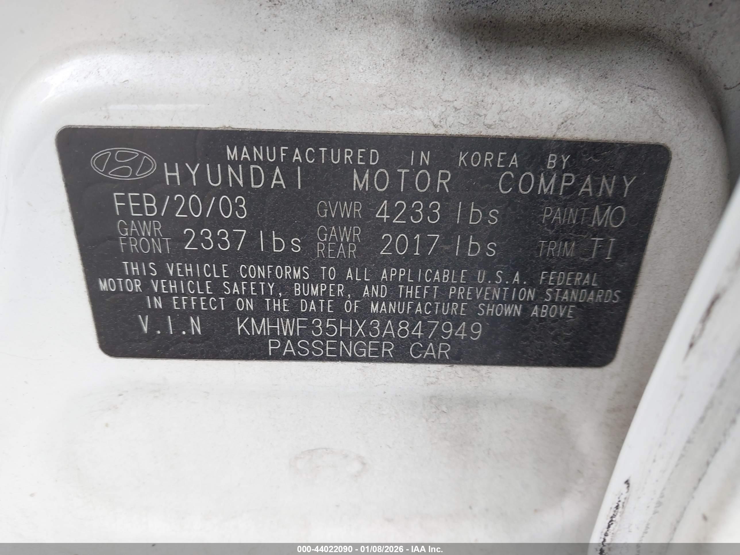 HYUNDAI SONATA image 9