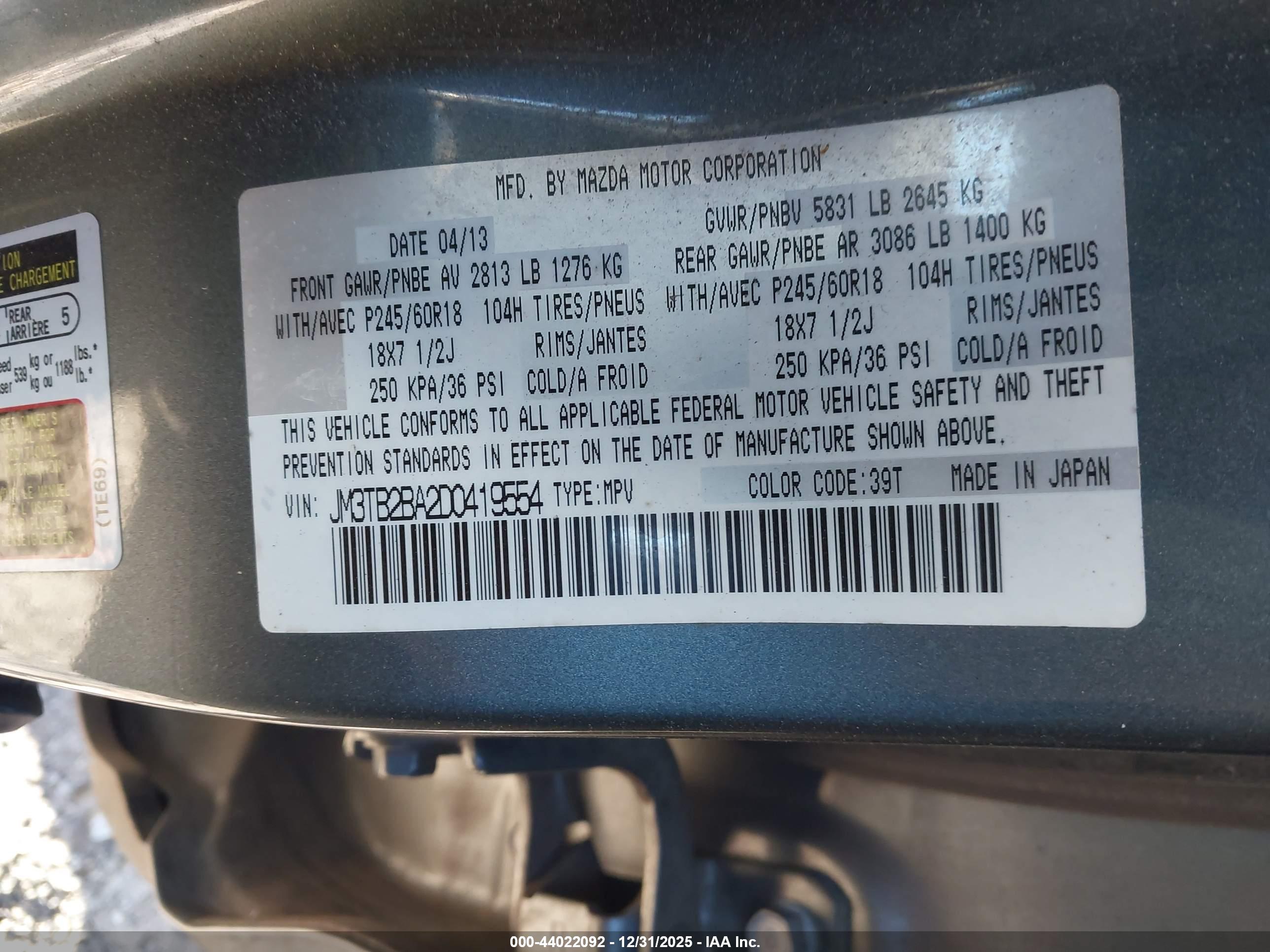 MAZDA CX-9 image 9