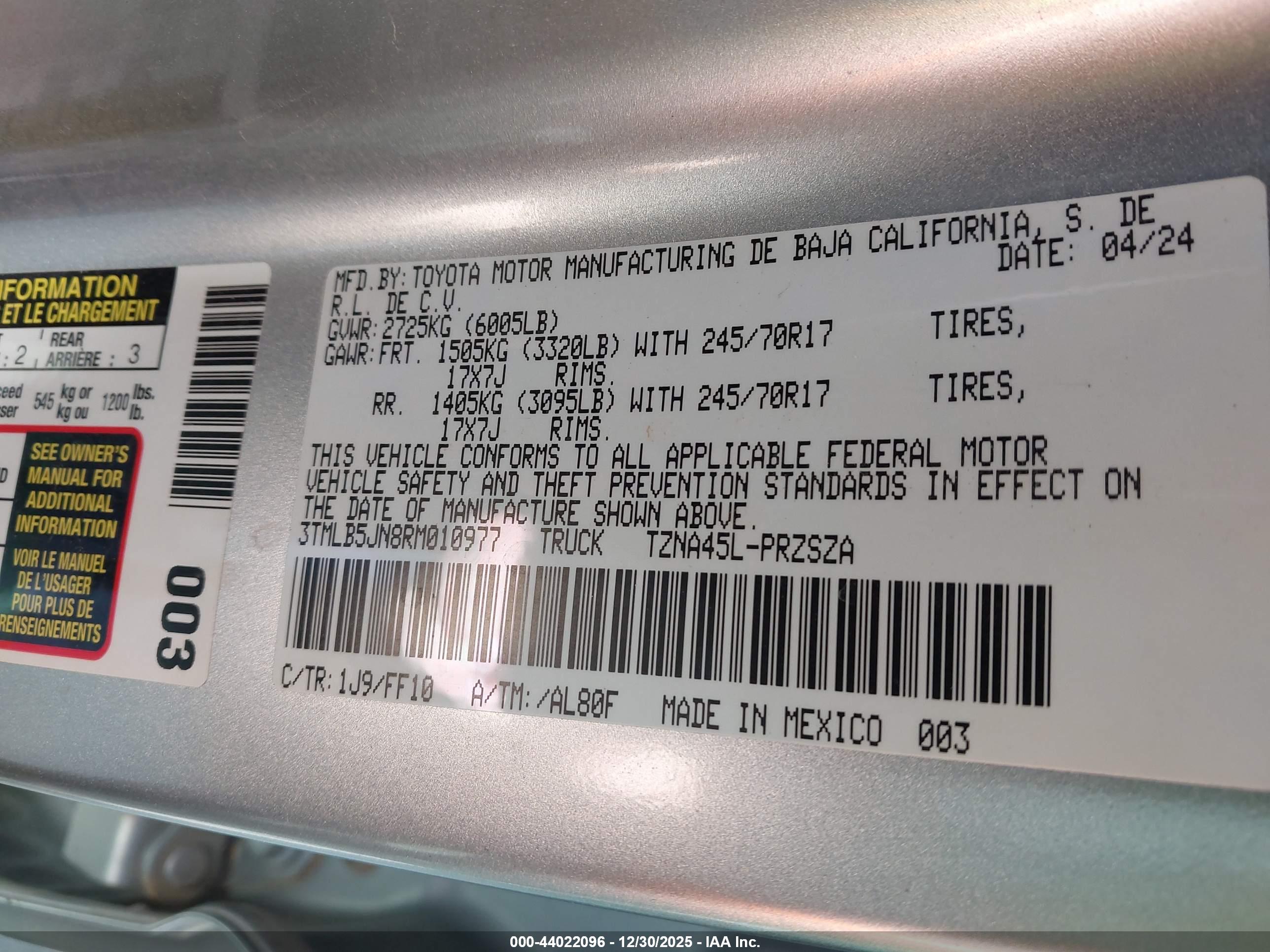 TOYOTA TACOMA image 9