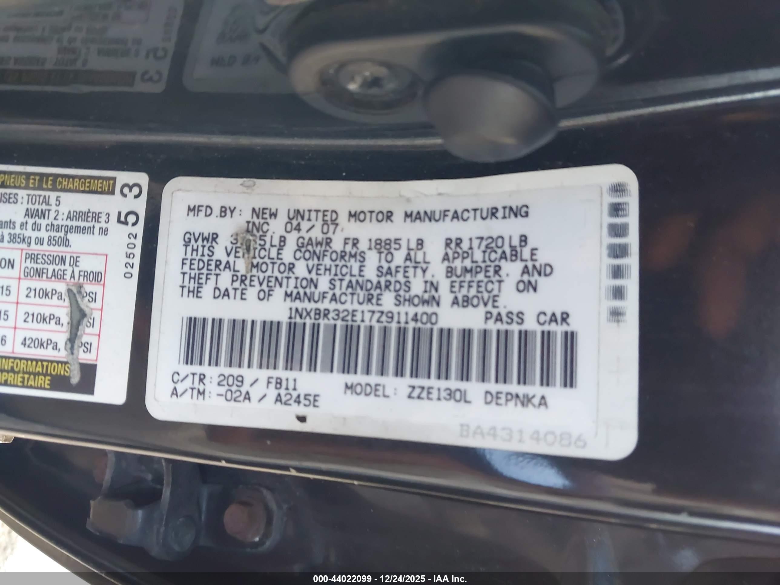 TOYOTA COROLLA image 9