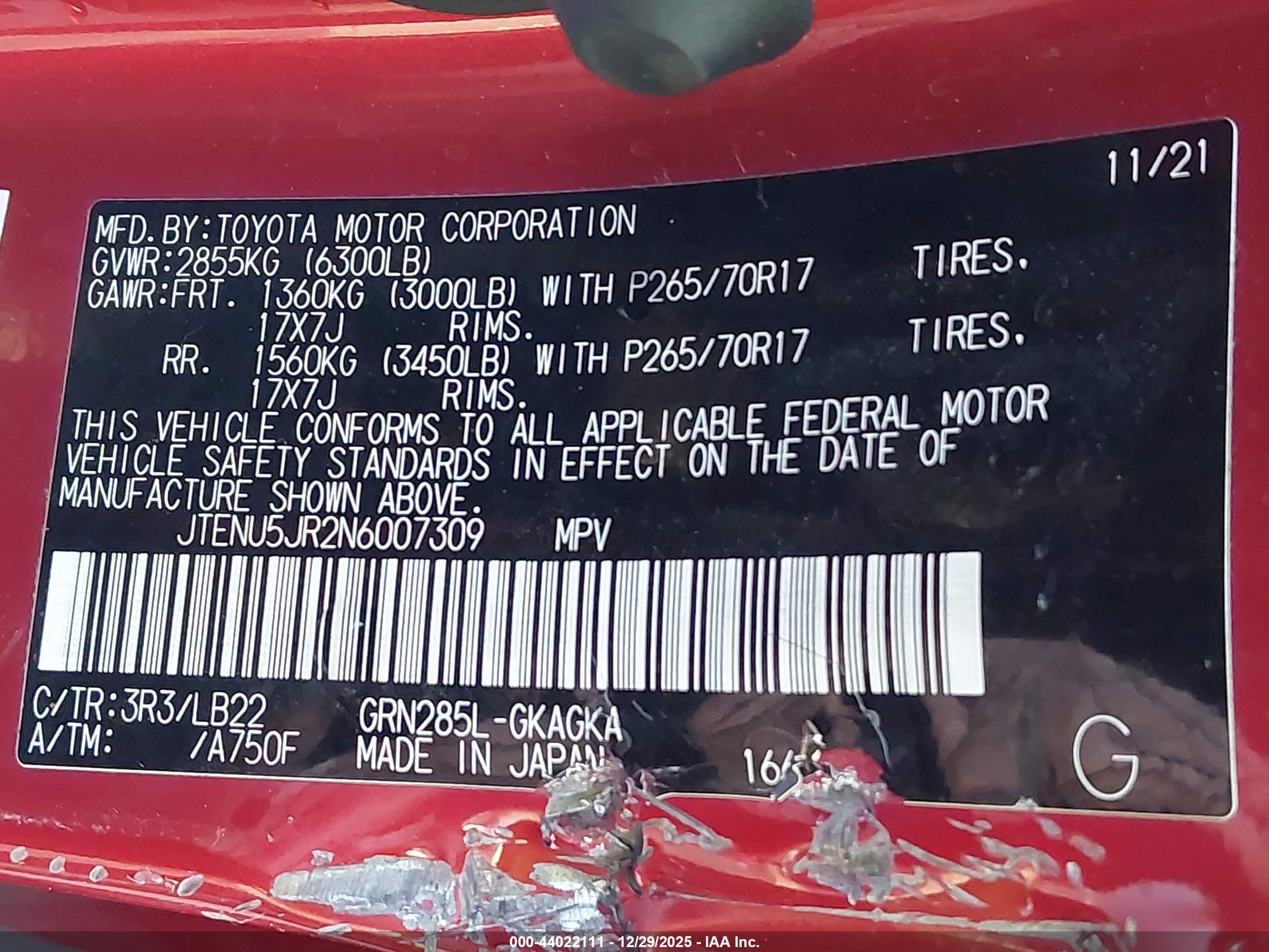 TOYOTA 4RUNNER image 9