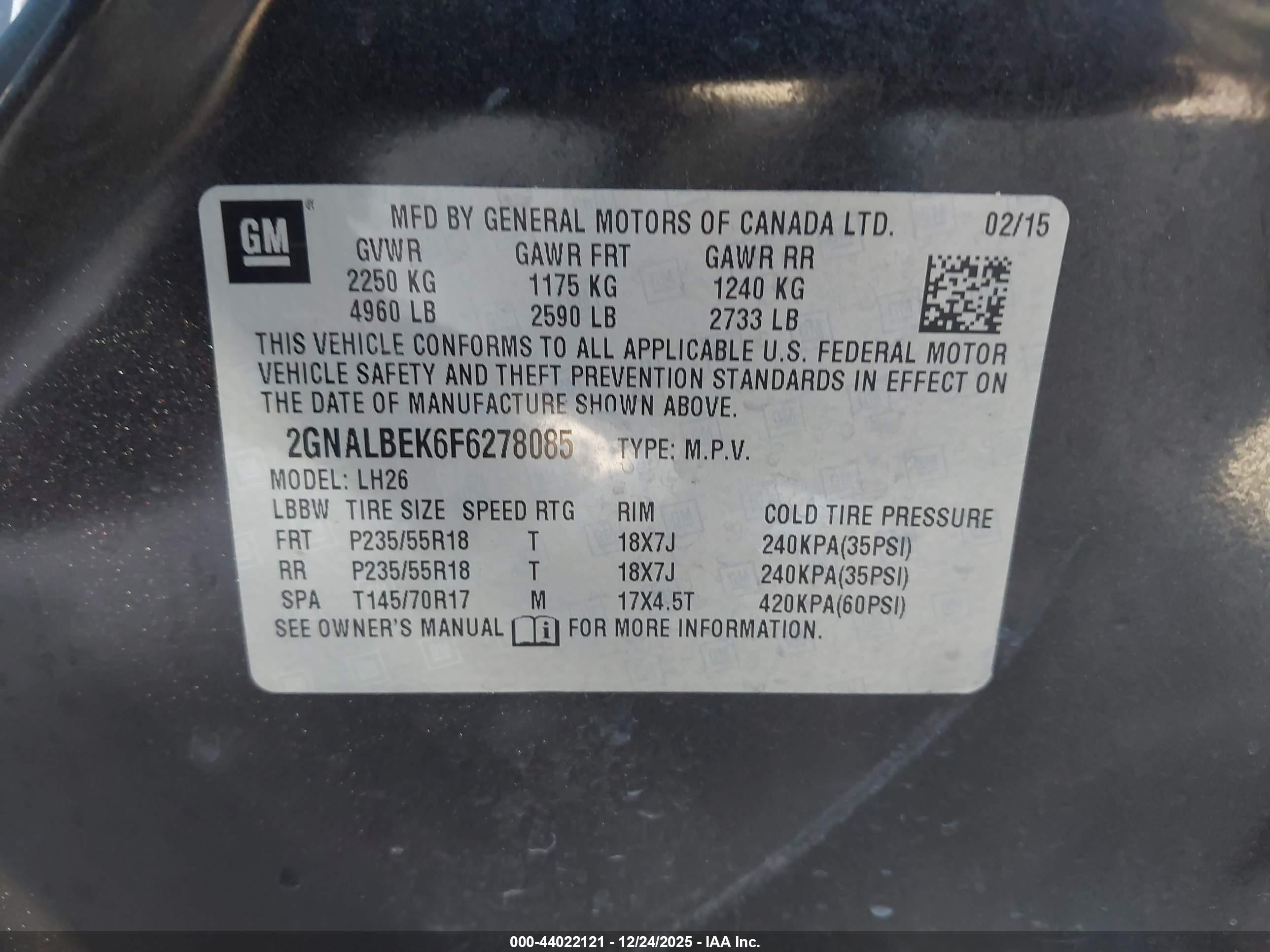 CHEVROLET EQUINOX image 9