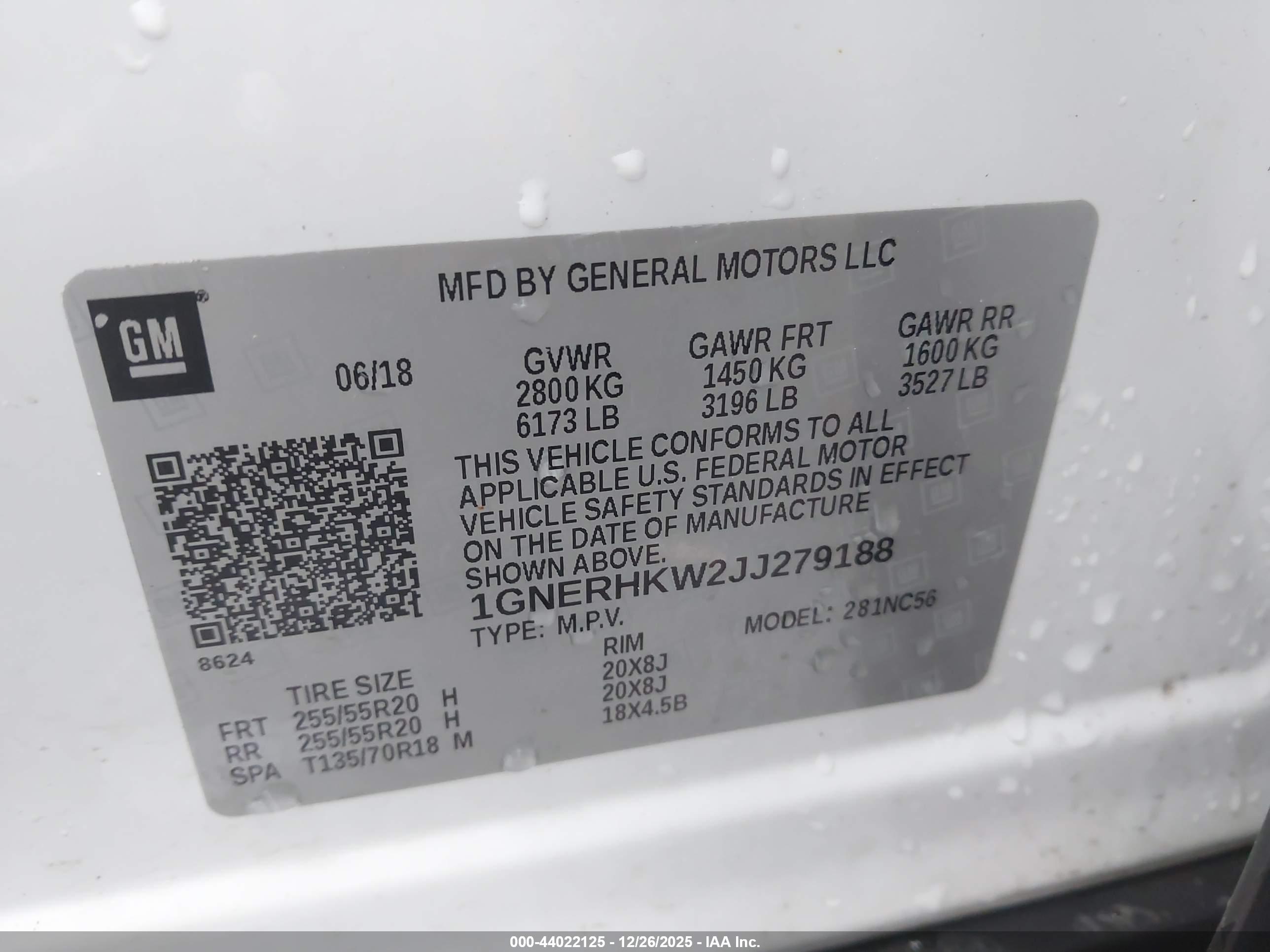 CHEVROLET TRAVERSE image 9