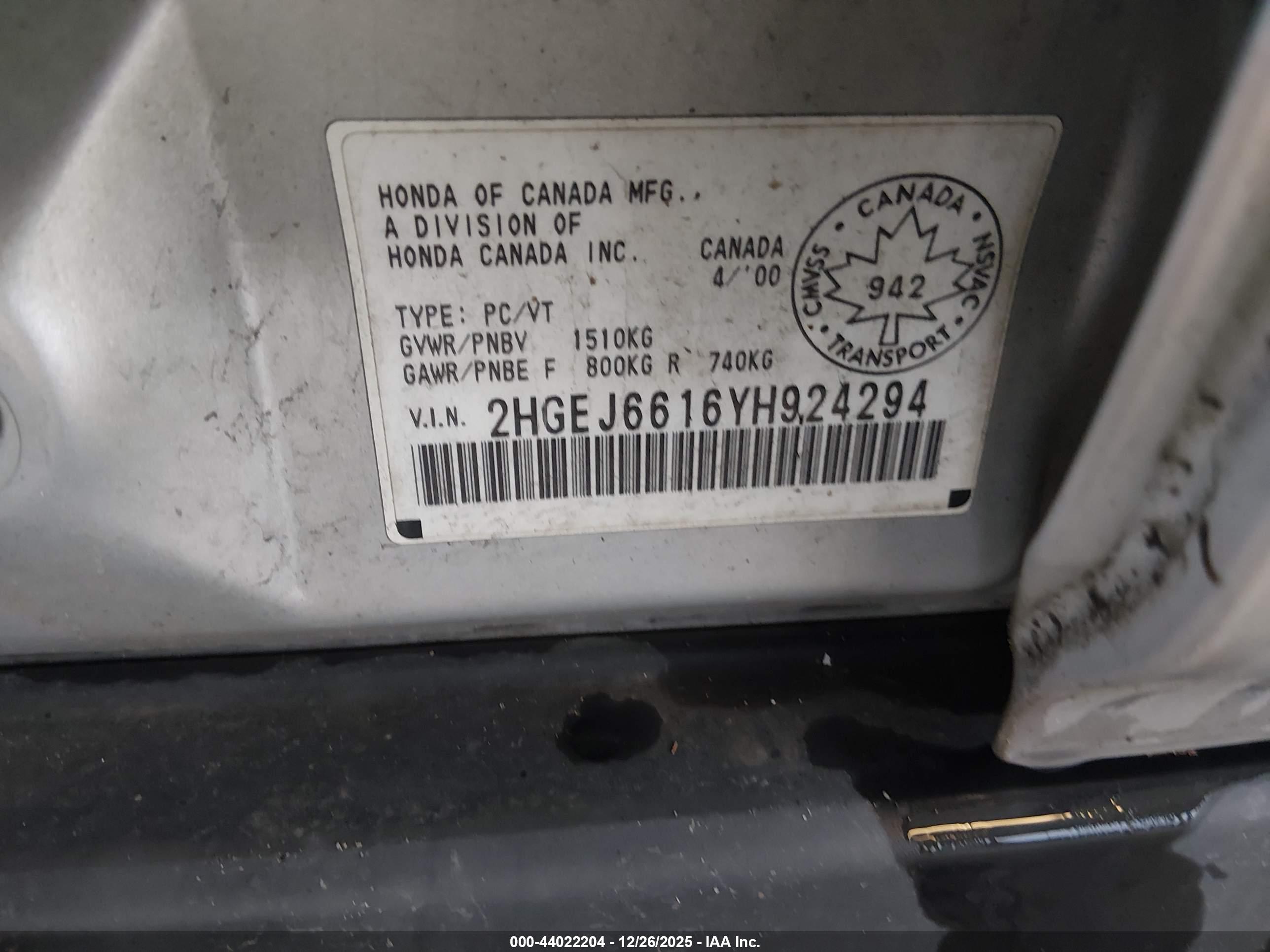 HONDA CIVIC image 9