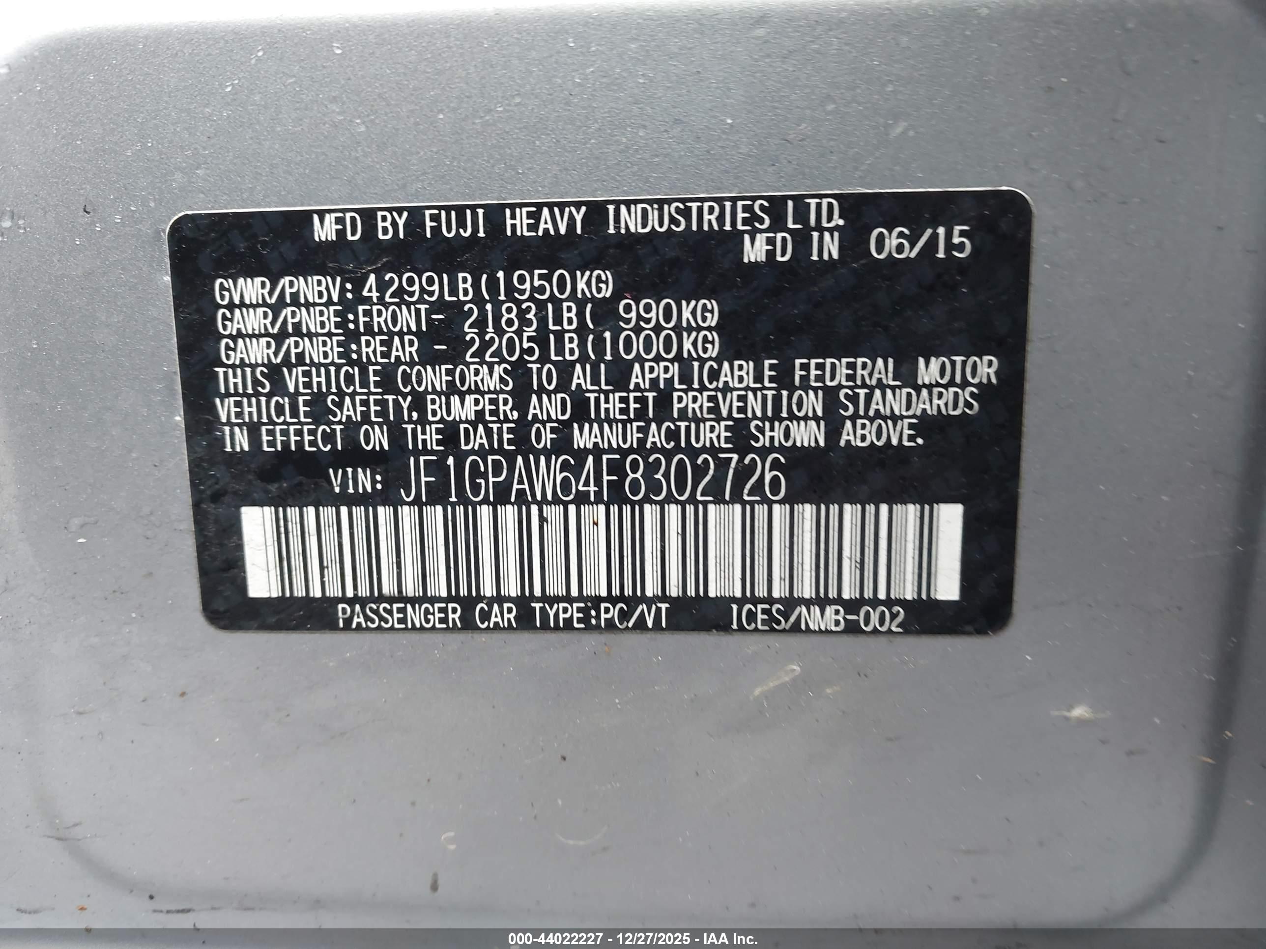 SUBARU IMPREZA image 9