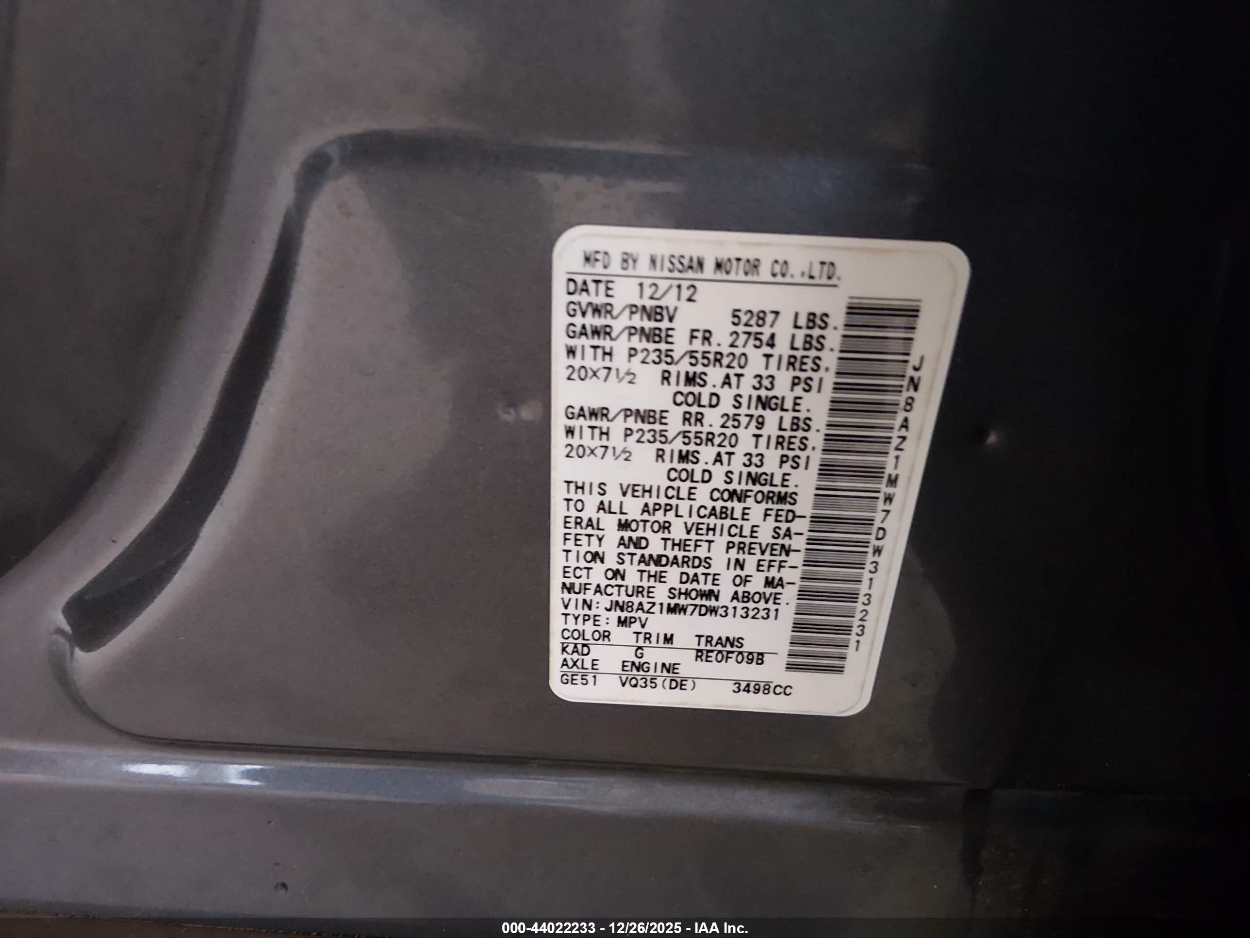 NISSAN MURANO image 9