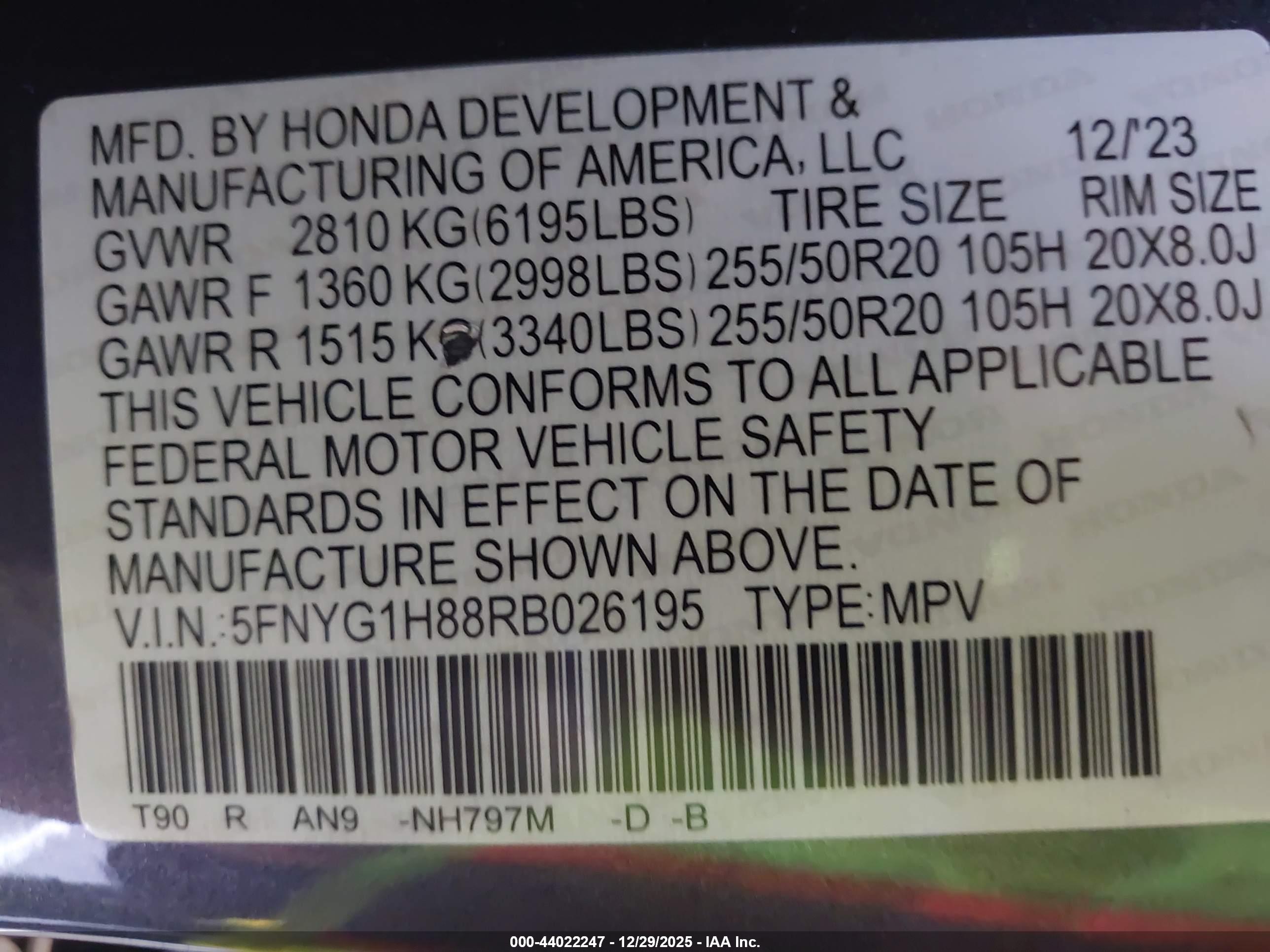 HONDA PILOT image 9