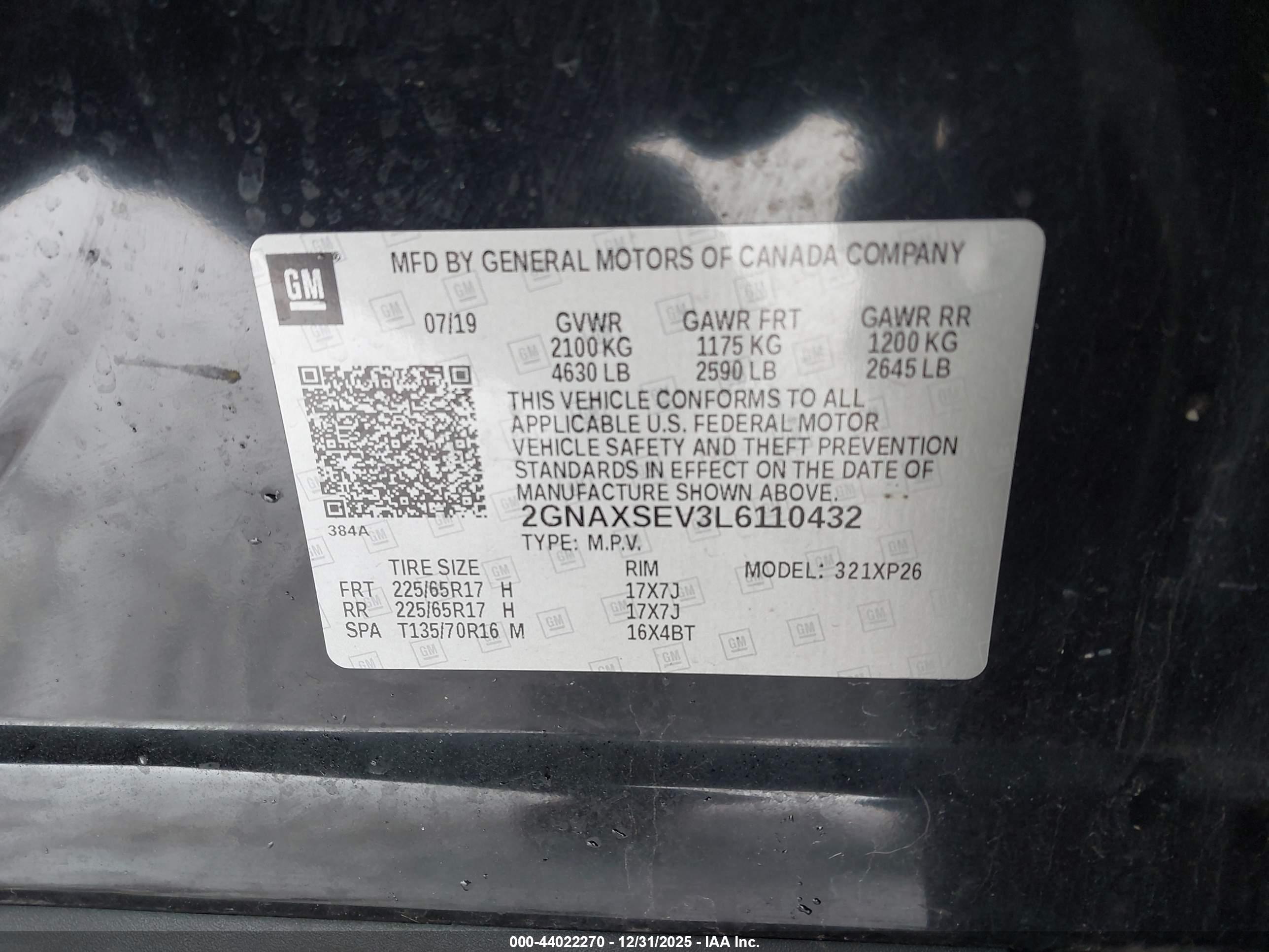 CHEVROLET EQUINOX image 9
