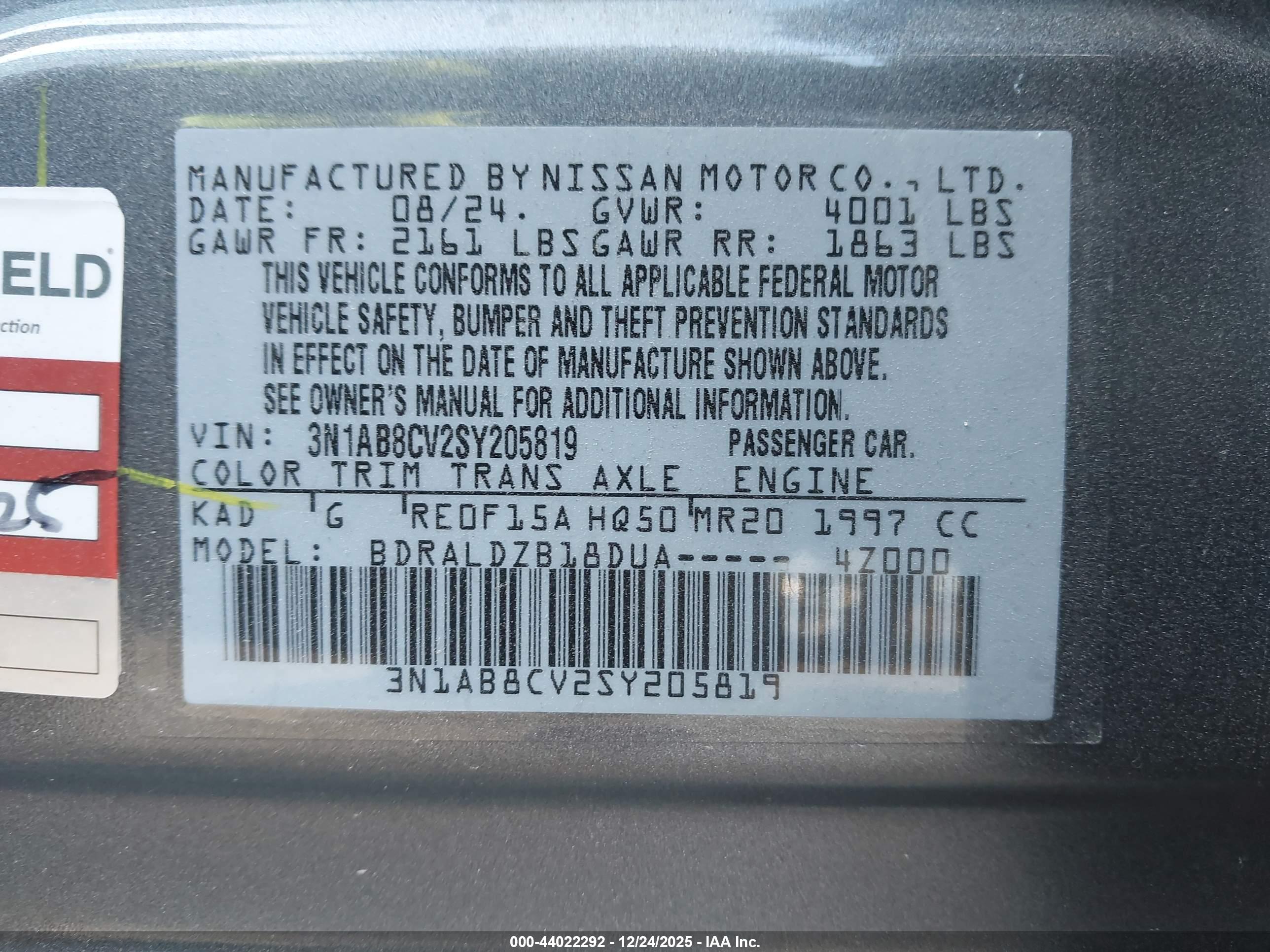 NISSAN SENTRA image 9