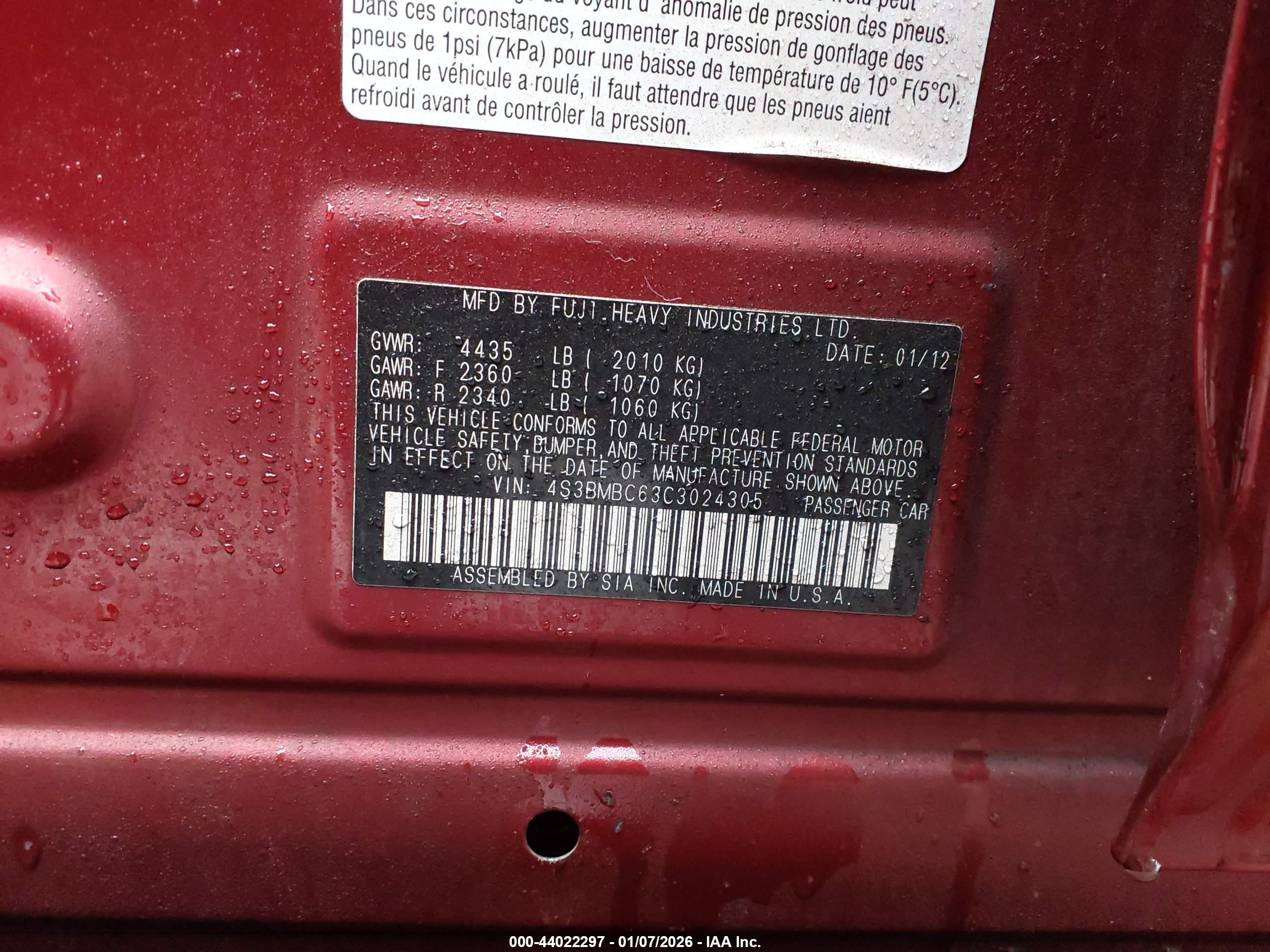 SUBARU LEGACY image 9