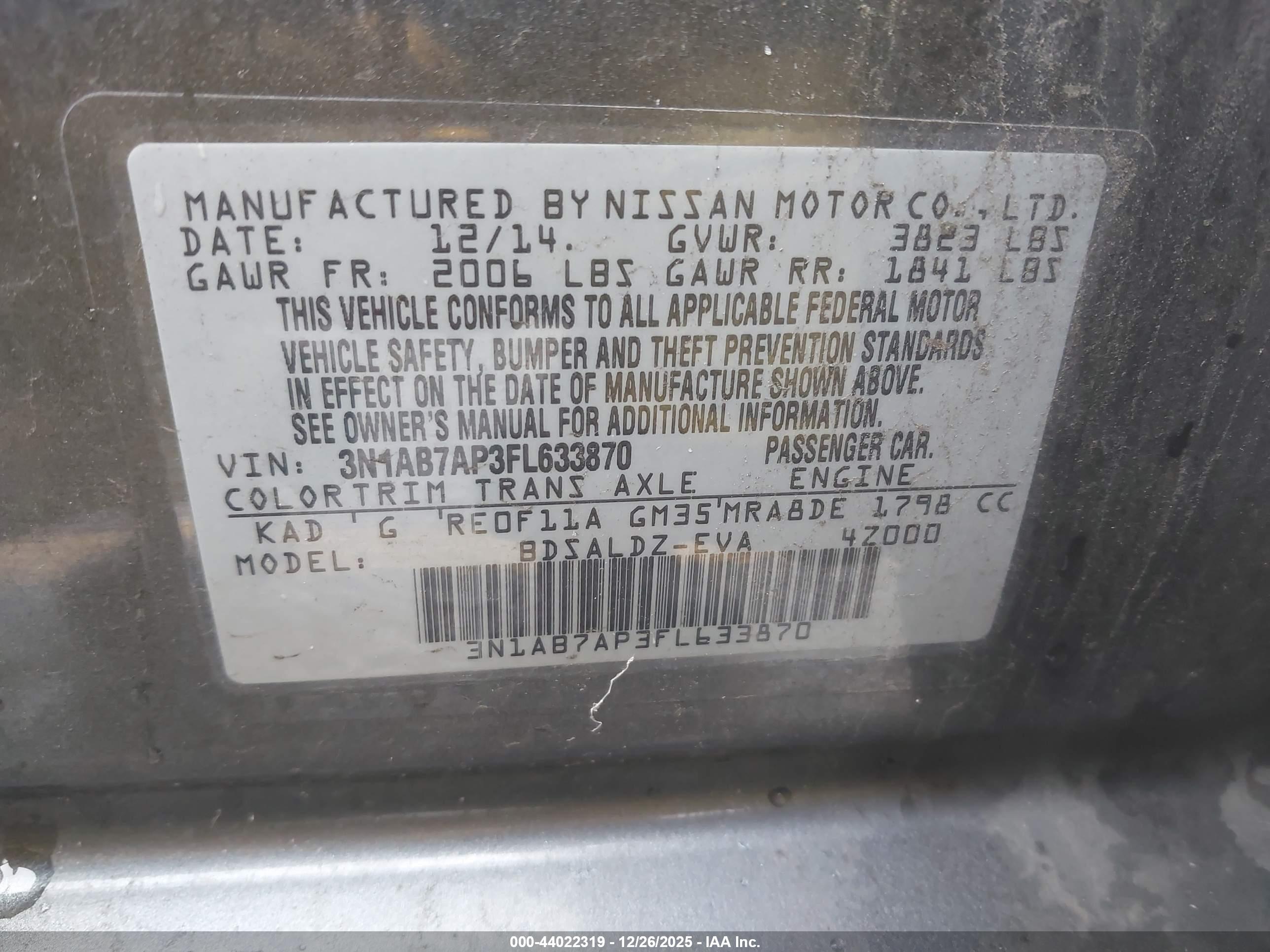NISSAN SENTRA image 9