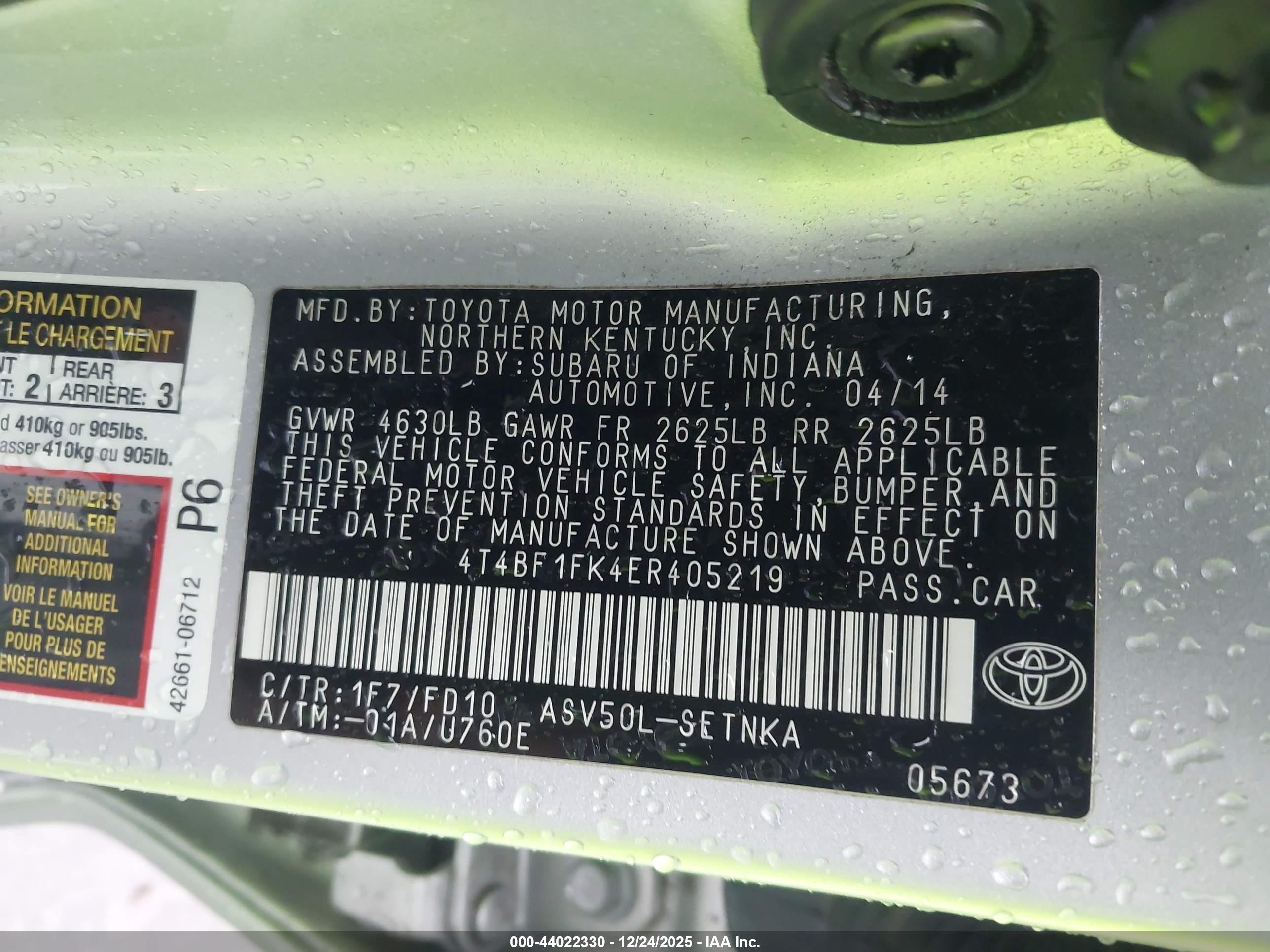 TOYOTA CAMRY image 9