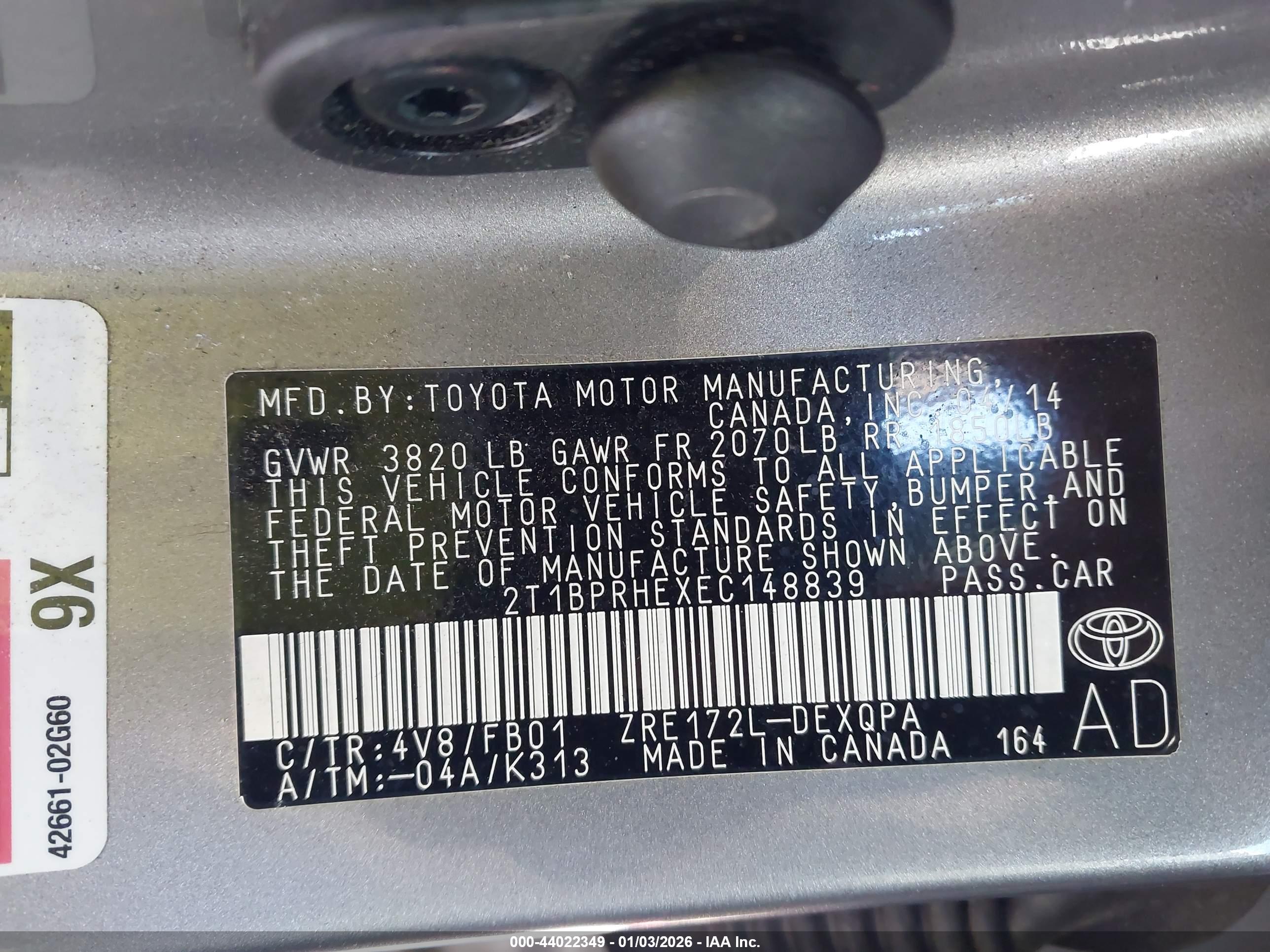 TOYOTA COROLLA image 9