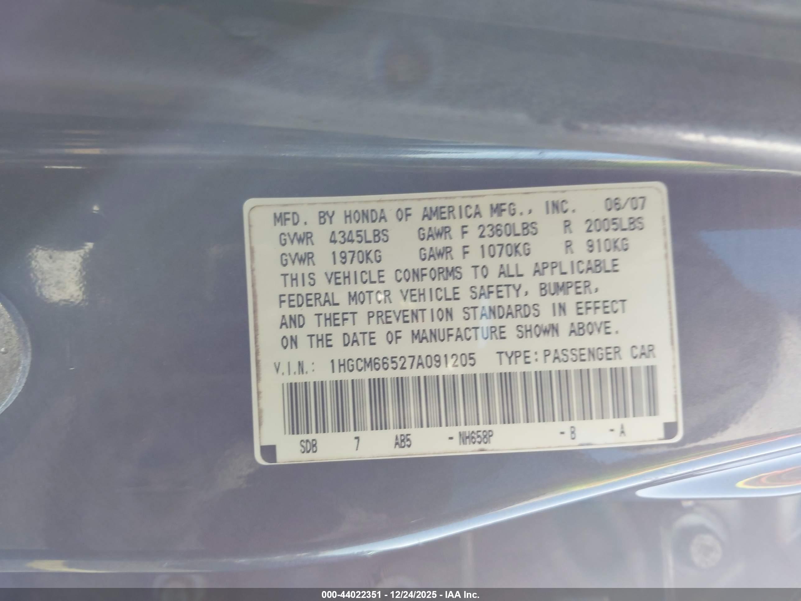 HONDA ACCORD image 9