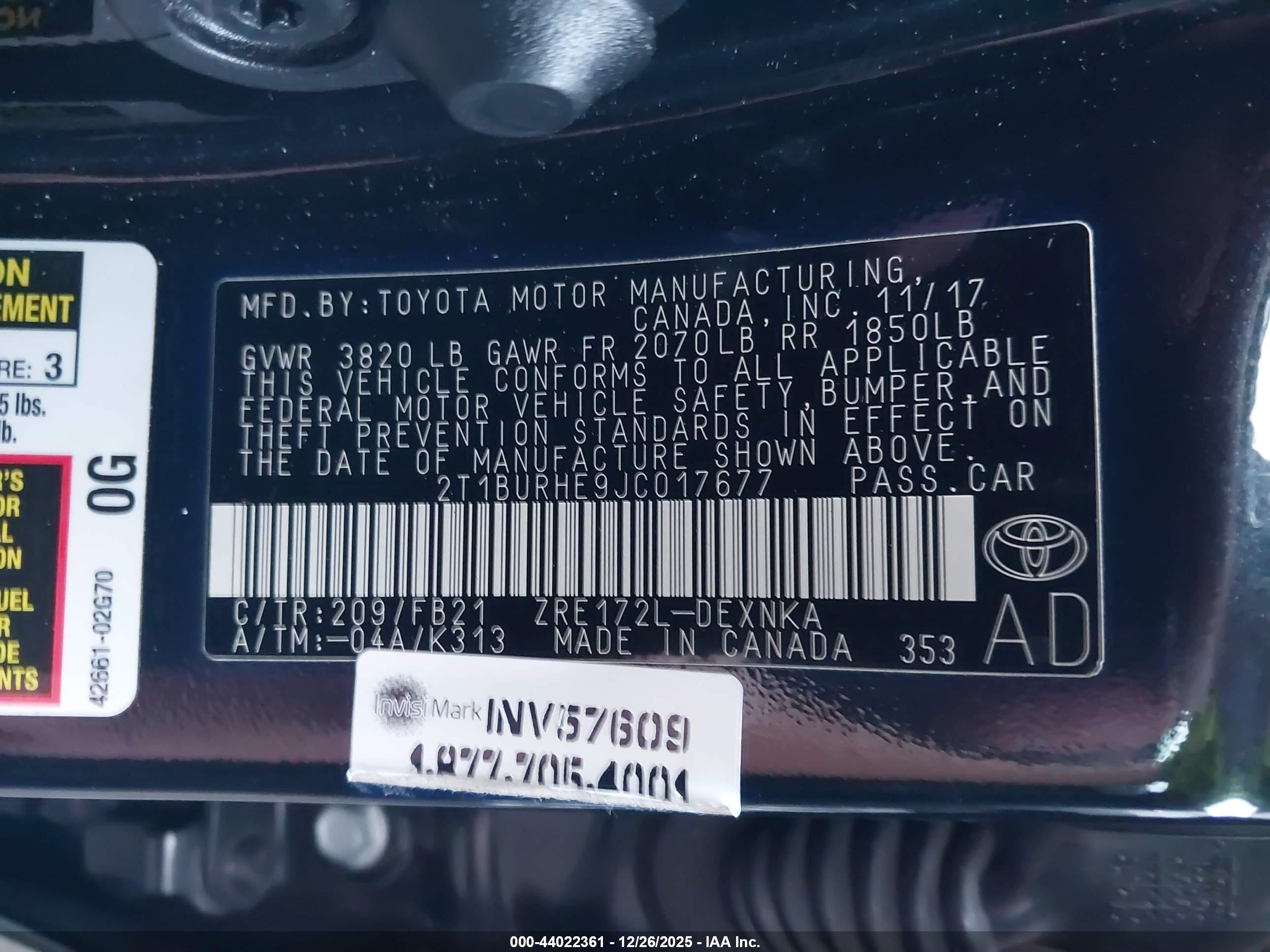 TOYOTA COROLLA image 9