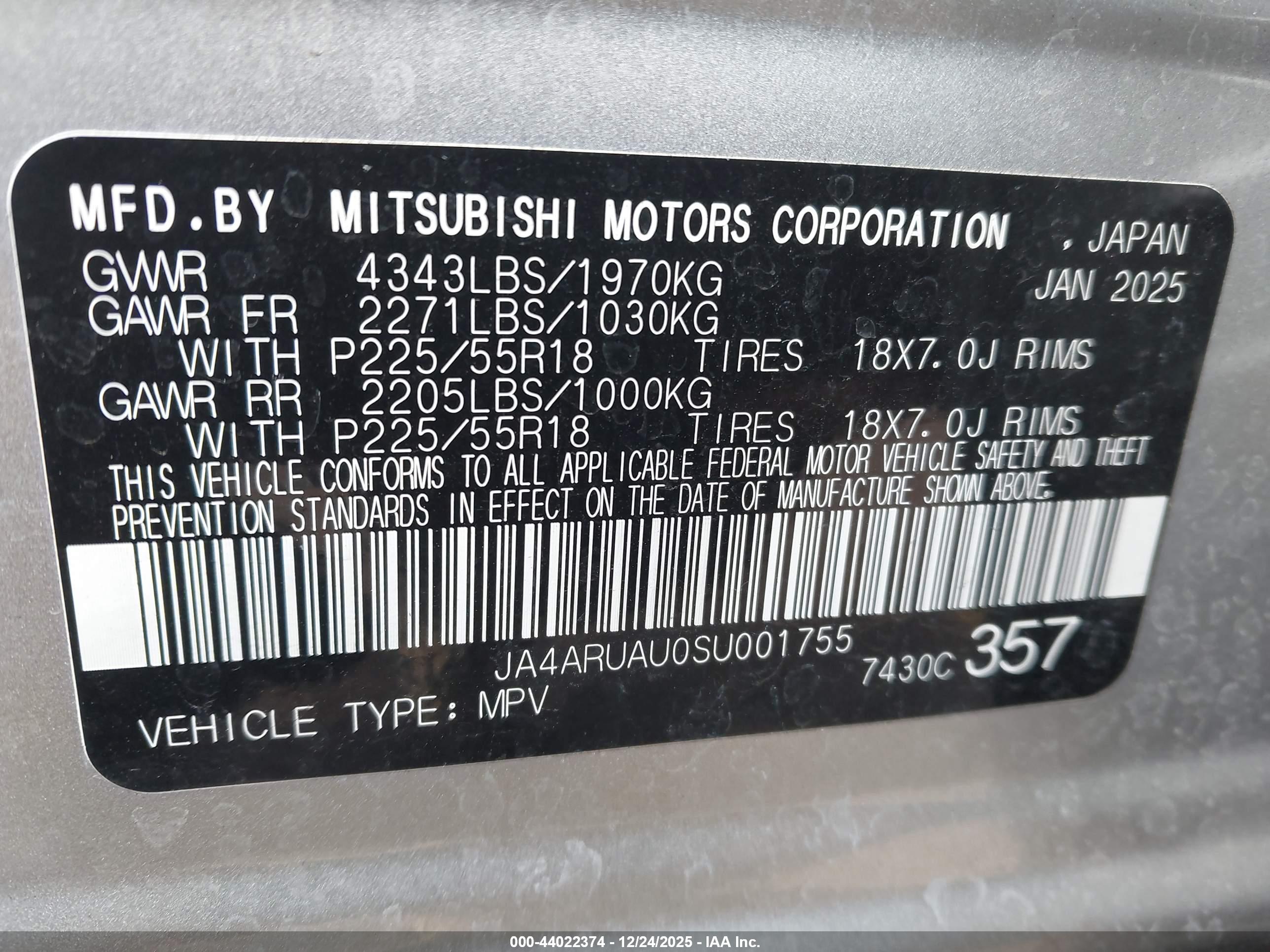 MITSUBISHI OUTLANDER image 9