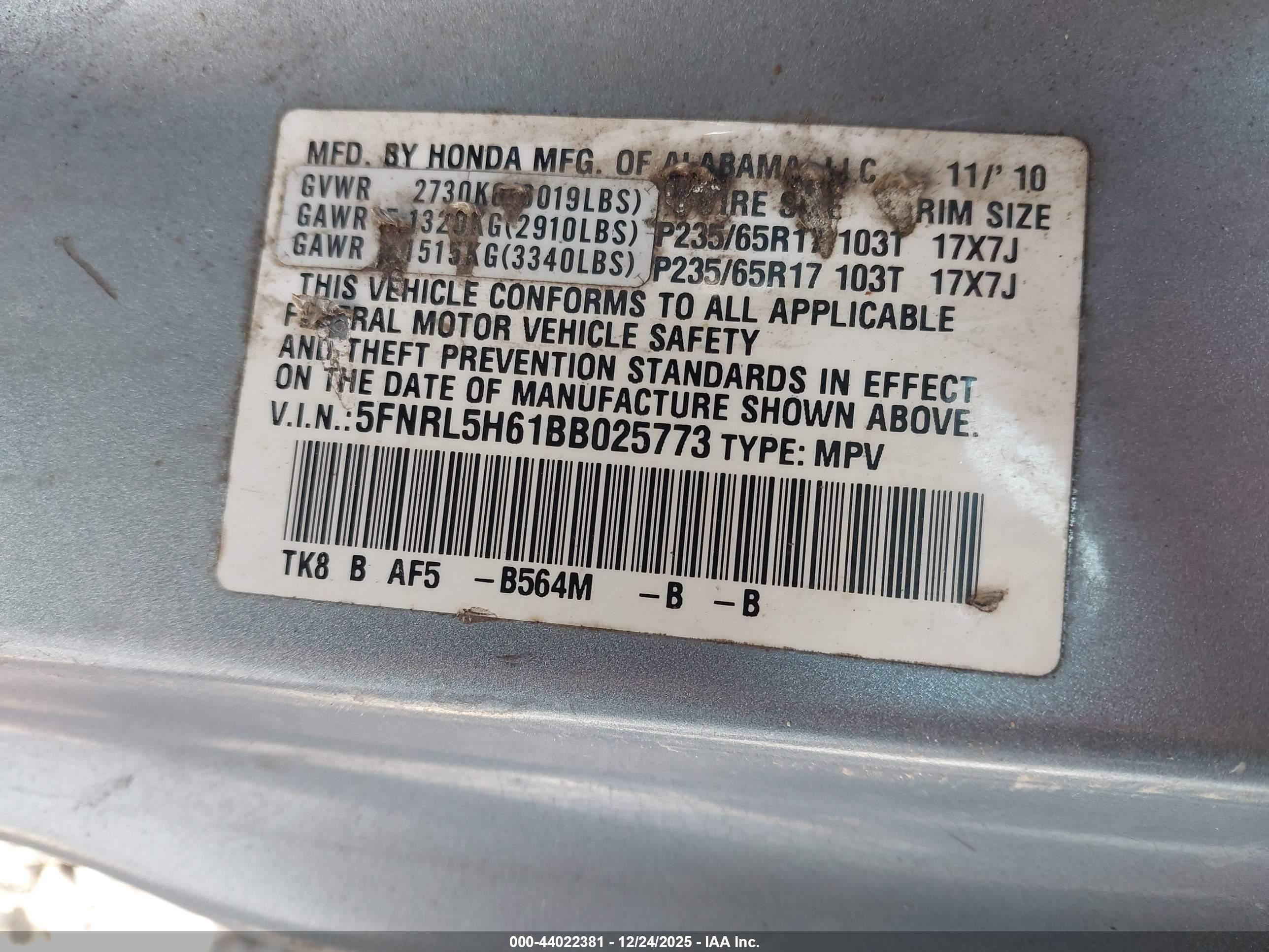 HONDA ODYSSEY image 9